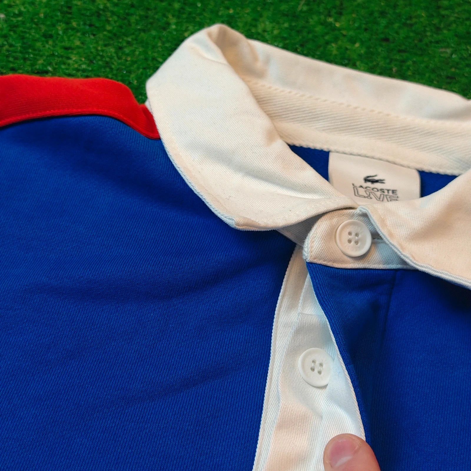 Lacoste Lacoste Polo Sweatshirt blue mens Medium rugby collared Size US M / EU 48-50 / 2 - 4 Thumbnail