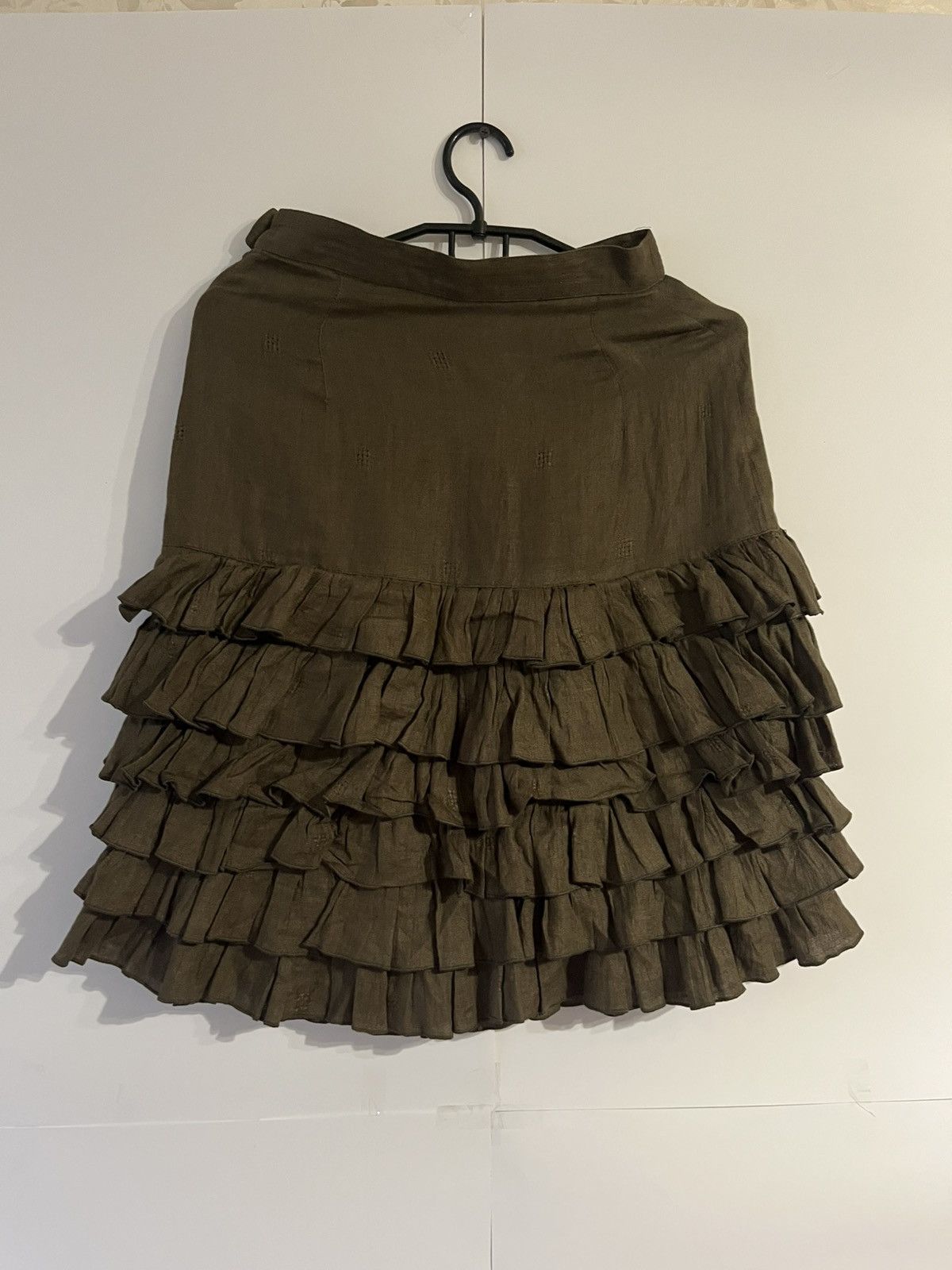 Other Umbreto Ginocchietti Avant Garde Linen Mini Skirt Size 27" / US 4 / IT 40 - 7 Thumbnail
