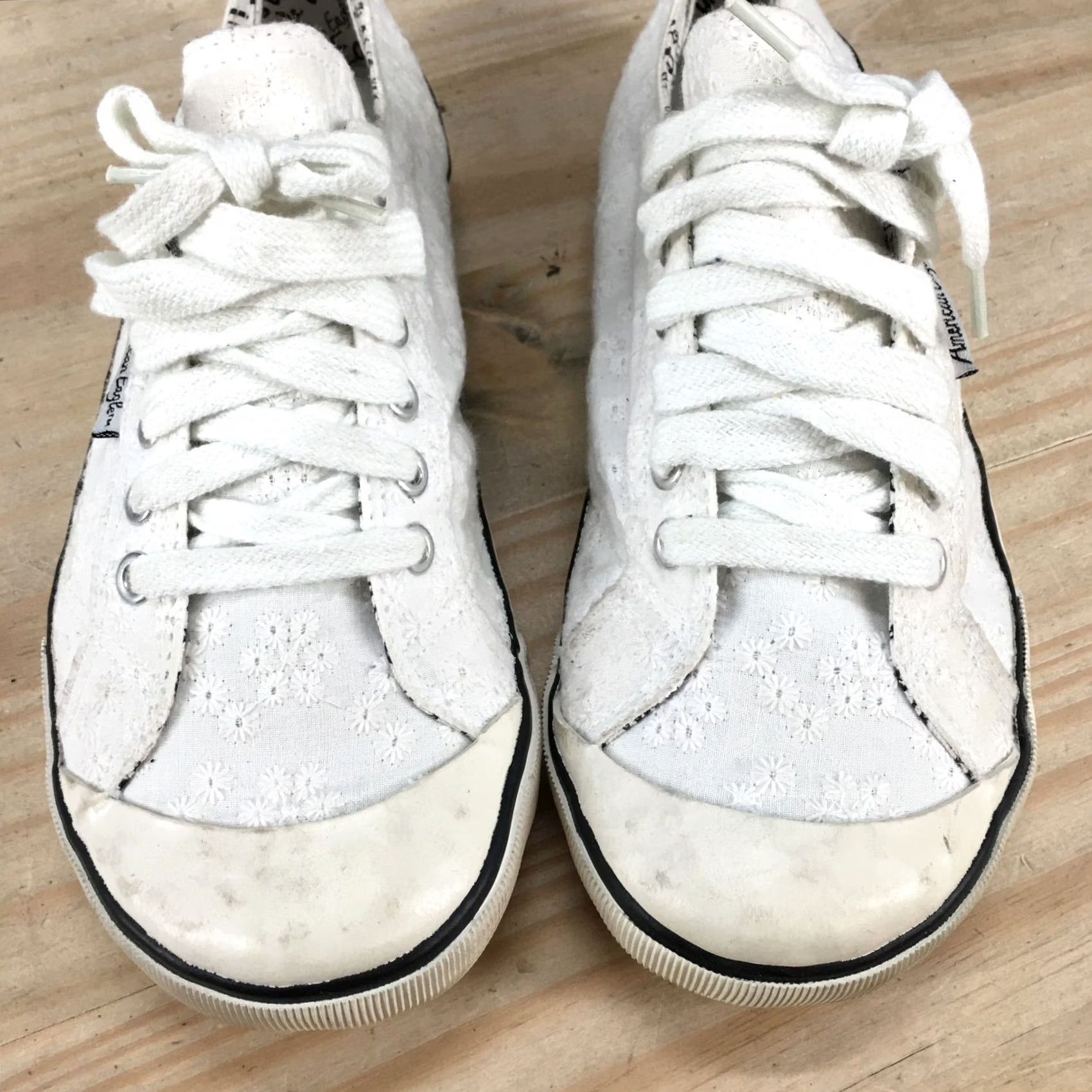 American Eagle Outfitters American Eagle Outfitters Shoes Womens Sneakers White Lace Up Low Top Comfort Round Toe 7.5 Size M / US 6-8 / IT 42-44 - 7 Thumbnail