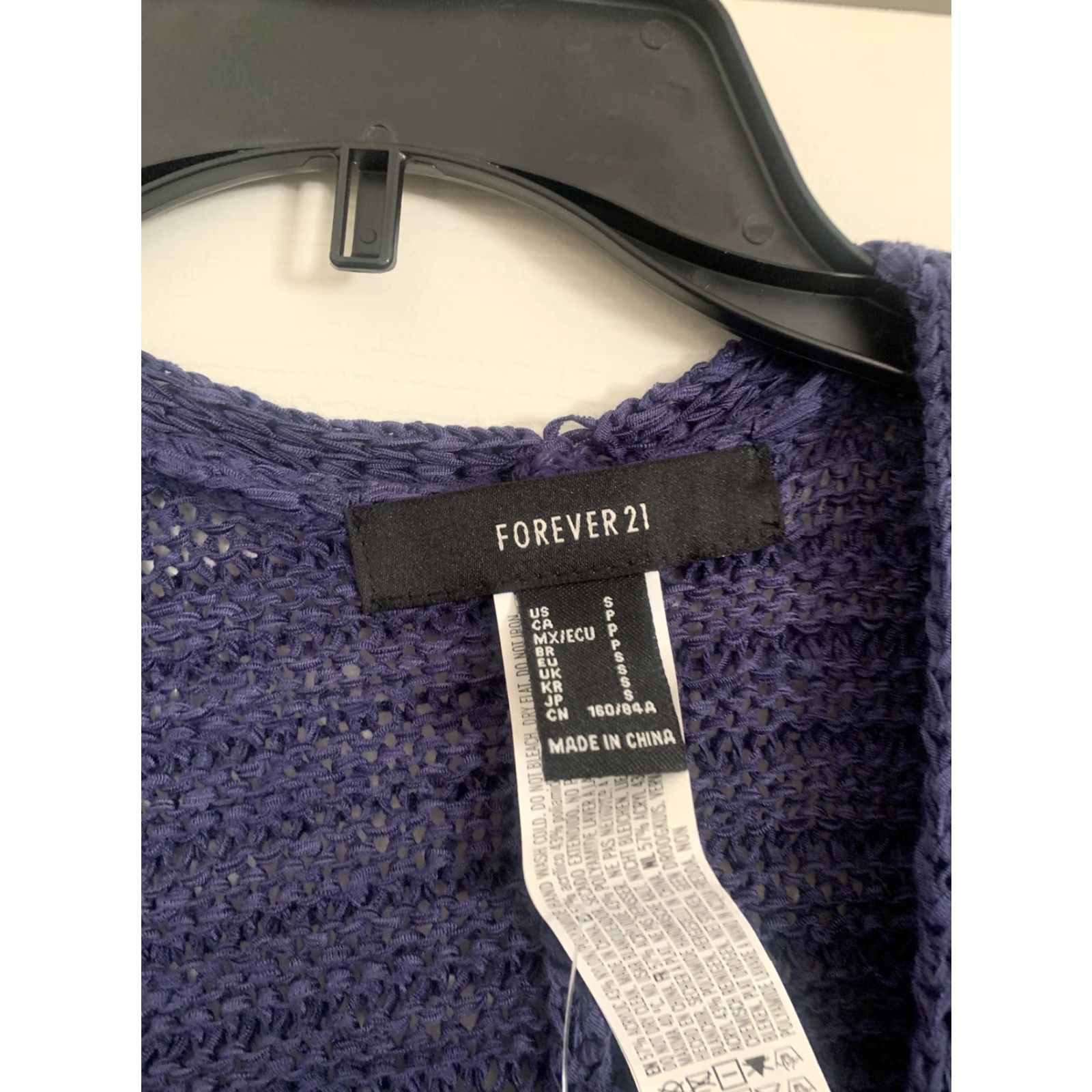Forever 21 FOREVER 21 Blue Open Draped Cardigan Sweater Port Blue Collection Small NWT Womens Cardigan Sleeveless Blue S Size S / US 4 / IT 40 - 4 Thumbnail