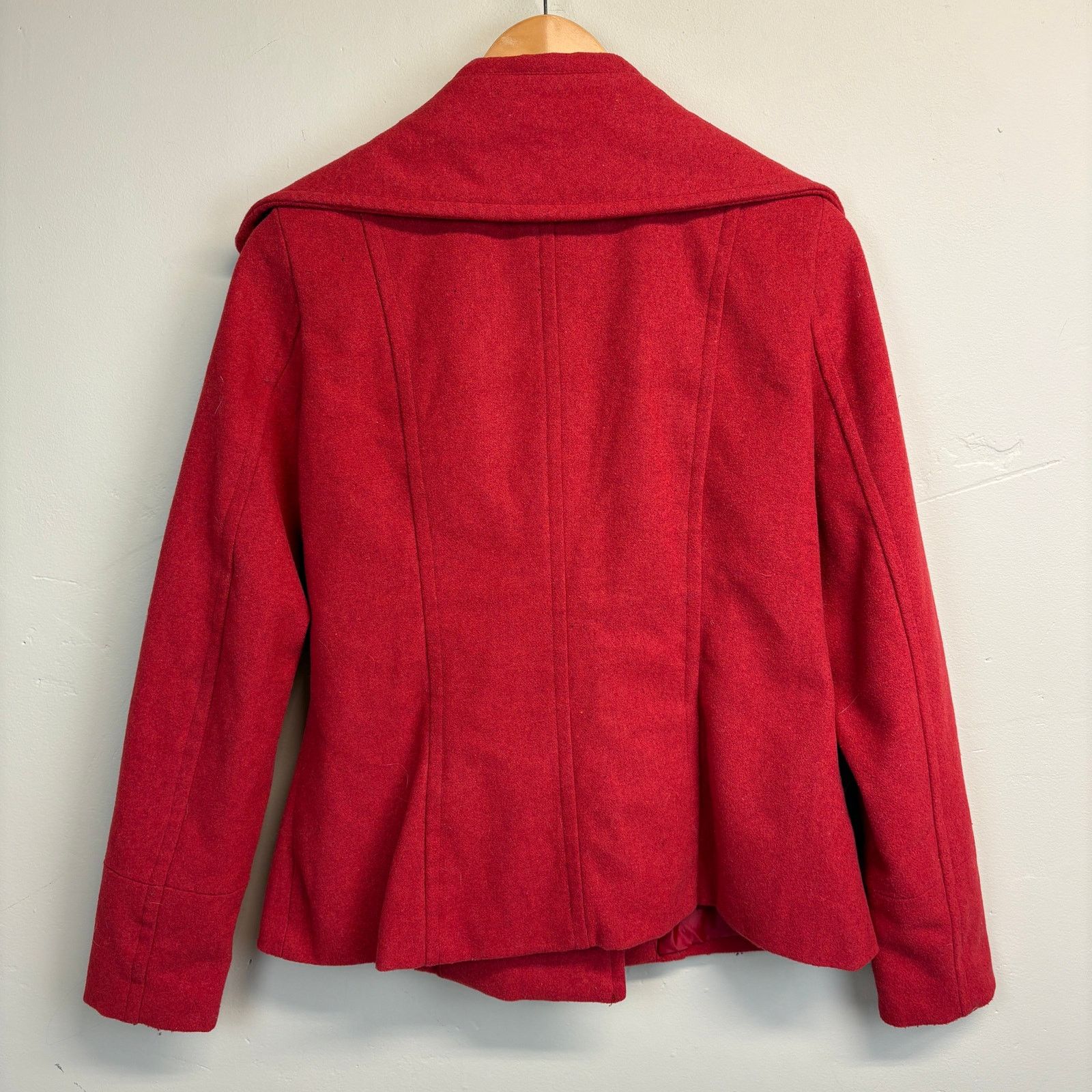 Other Delia*s Red Button Up Classic Pea Coat Size L Size L / US 10 / IT 46 - 2 Thumbnail