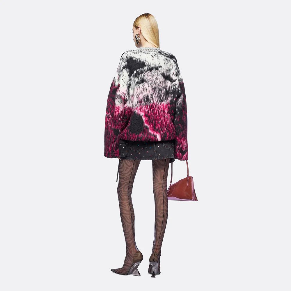 The Attico o1mle0526 Fay Mini Skirt in Black Size 29" - 3 Thumbnail