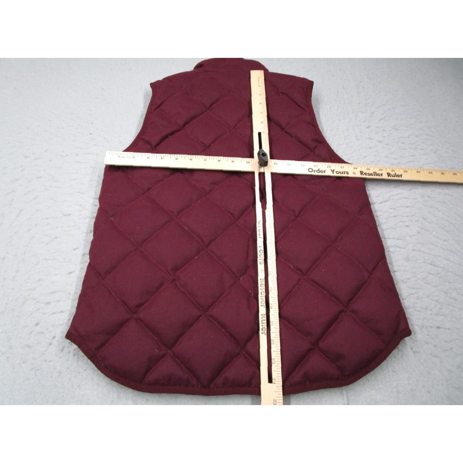 J.Crew J Crew Vest Women Small Red Quilted Full Zip Down Outdoor Work Gorpcore Size S / US 4 / IT 40 - 7 Thumbnail