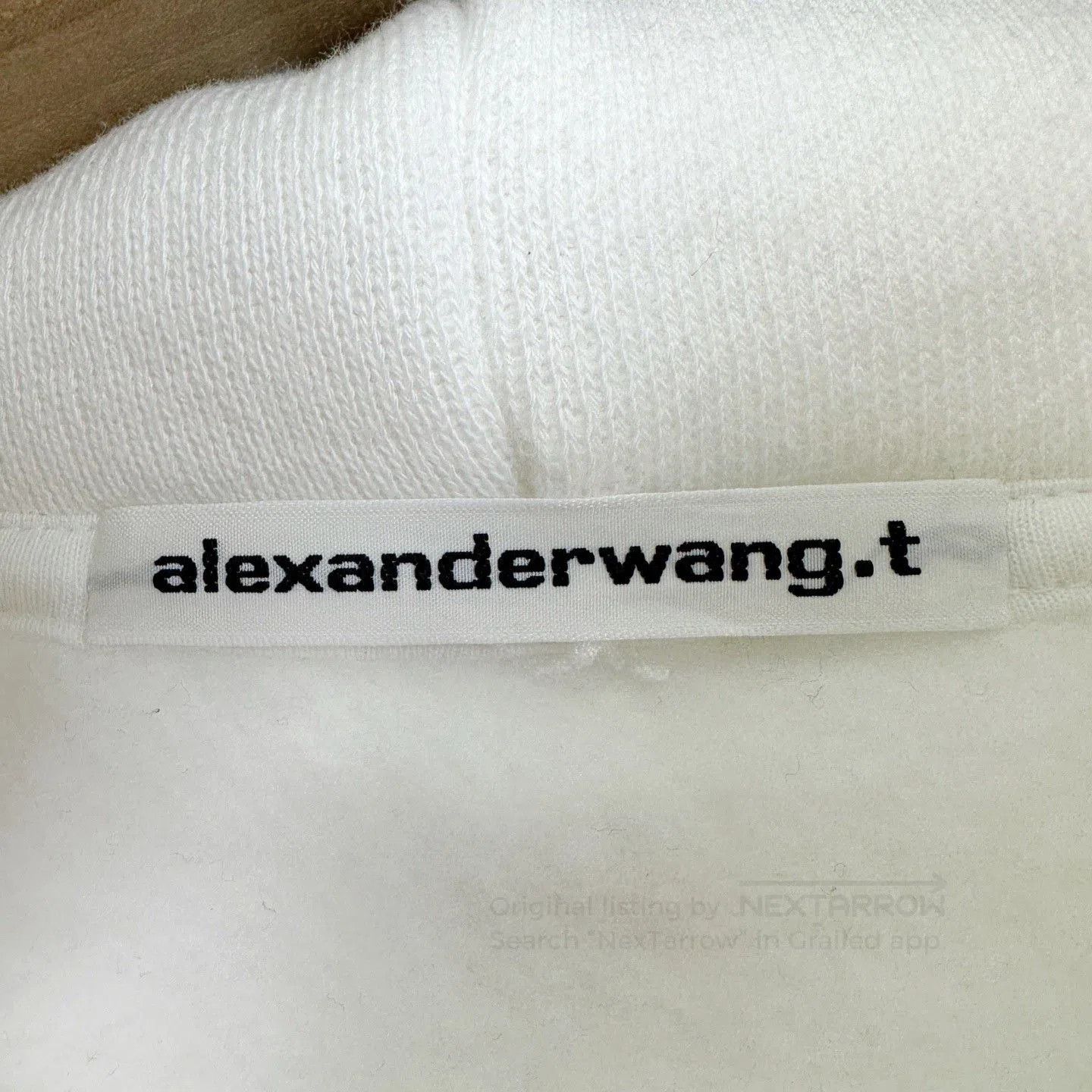 Alexander Wang Alexander Wang White Foam Logo Hoodie. Size S / US 4 / IT 40 - 4 Thumbnail