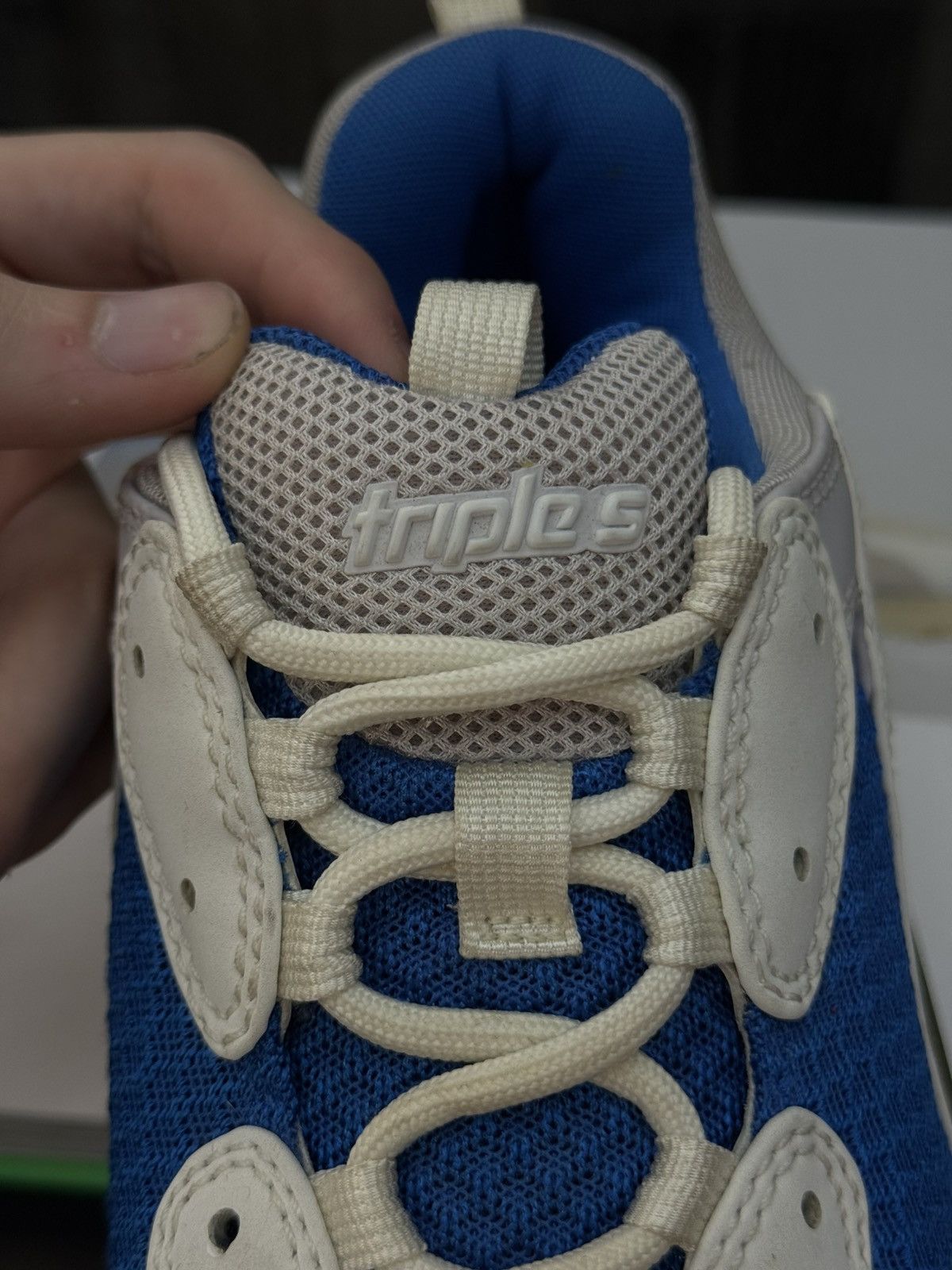 Balenciaga Balenciaga Triple S Sneakers White Blue 44EU/11US 🧼 Size US 11 / EU 44 - 10 Thumbnail