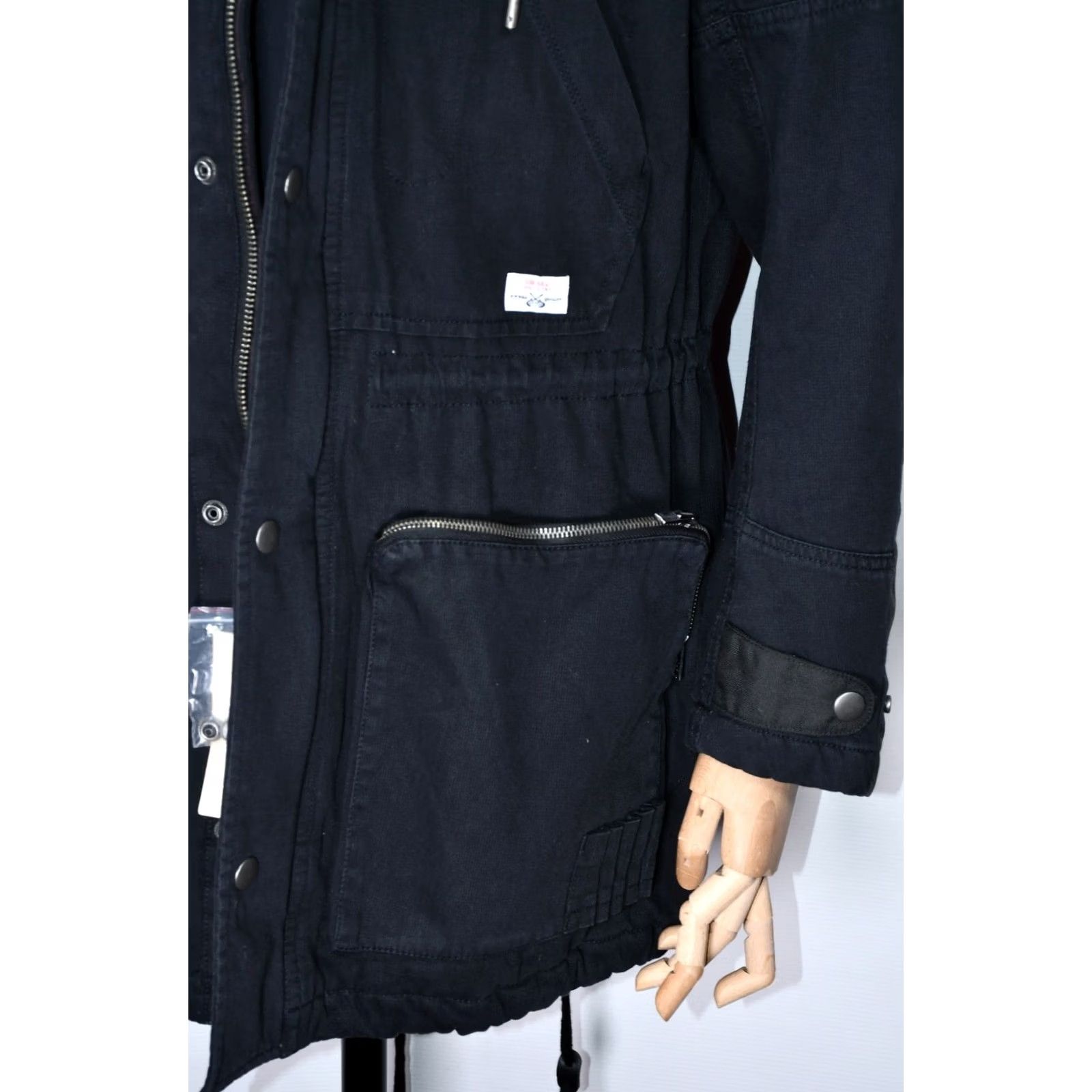 Diesel Diesel Jacket Parka Hooded Men M Black Cotton ZIP Casual Vintage No Size US M / EU 48-50 / 2 - 5 Thumbnail