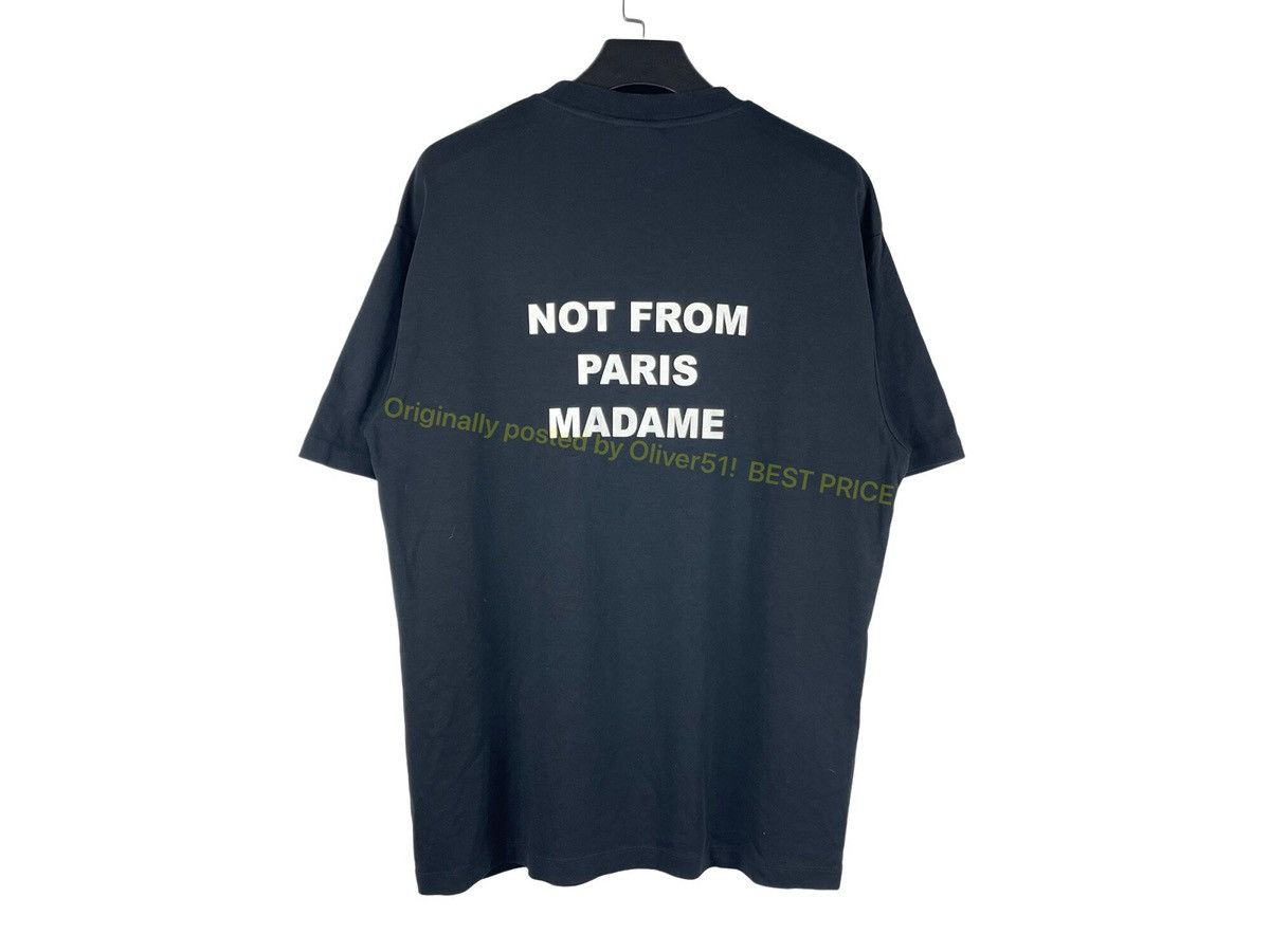 Drôle De Monsieur Not From Paris Tee Aaaa04/2609 in Black, Men's (Size Xl) — image 2 of 5