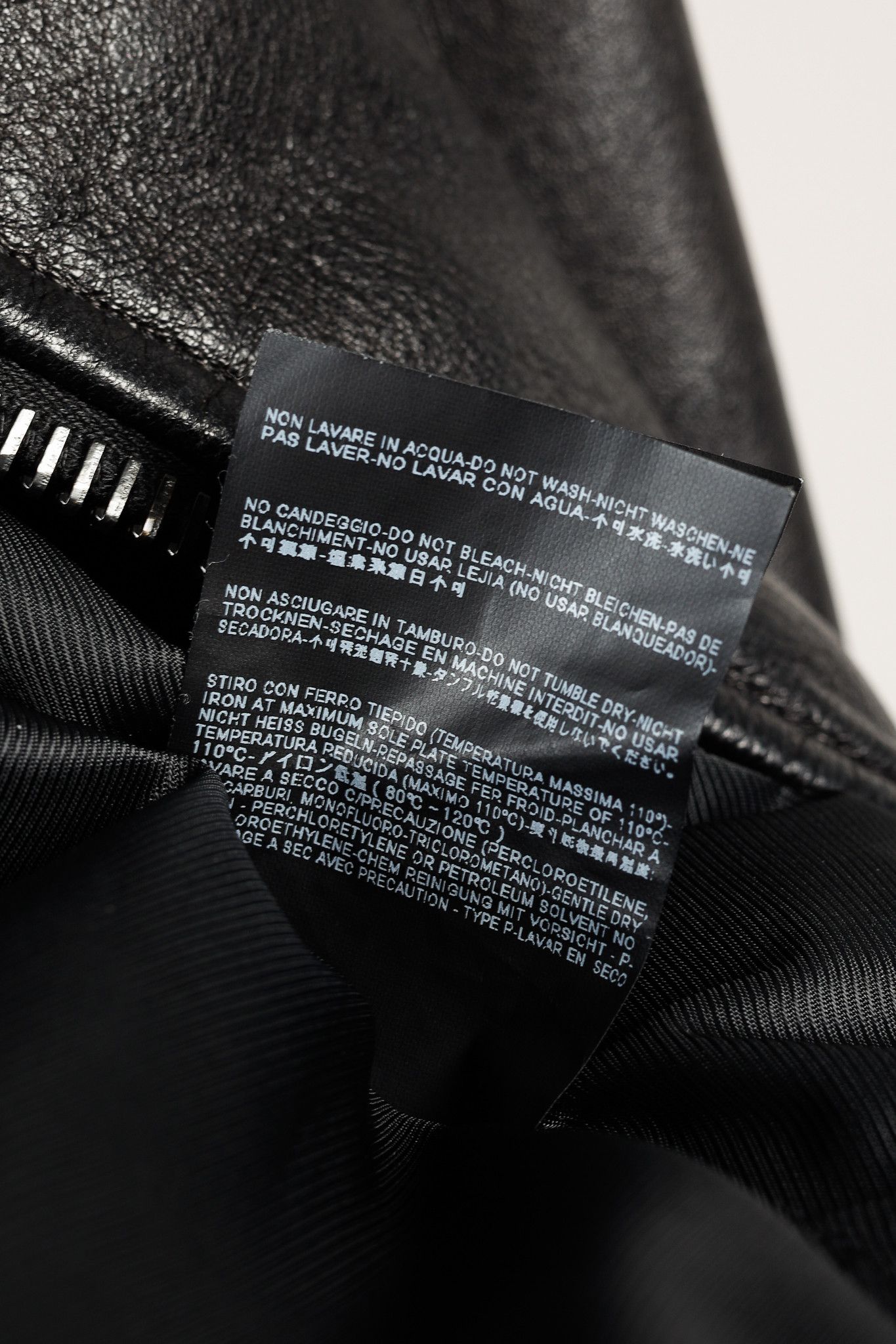 Acne Studios Balenciaga Black Lambskin-Leather Moto Jacket Size M / US 6-8 / IT 42-44 - 12 Thumbnail