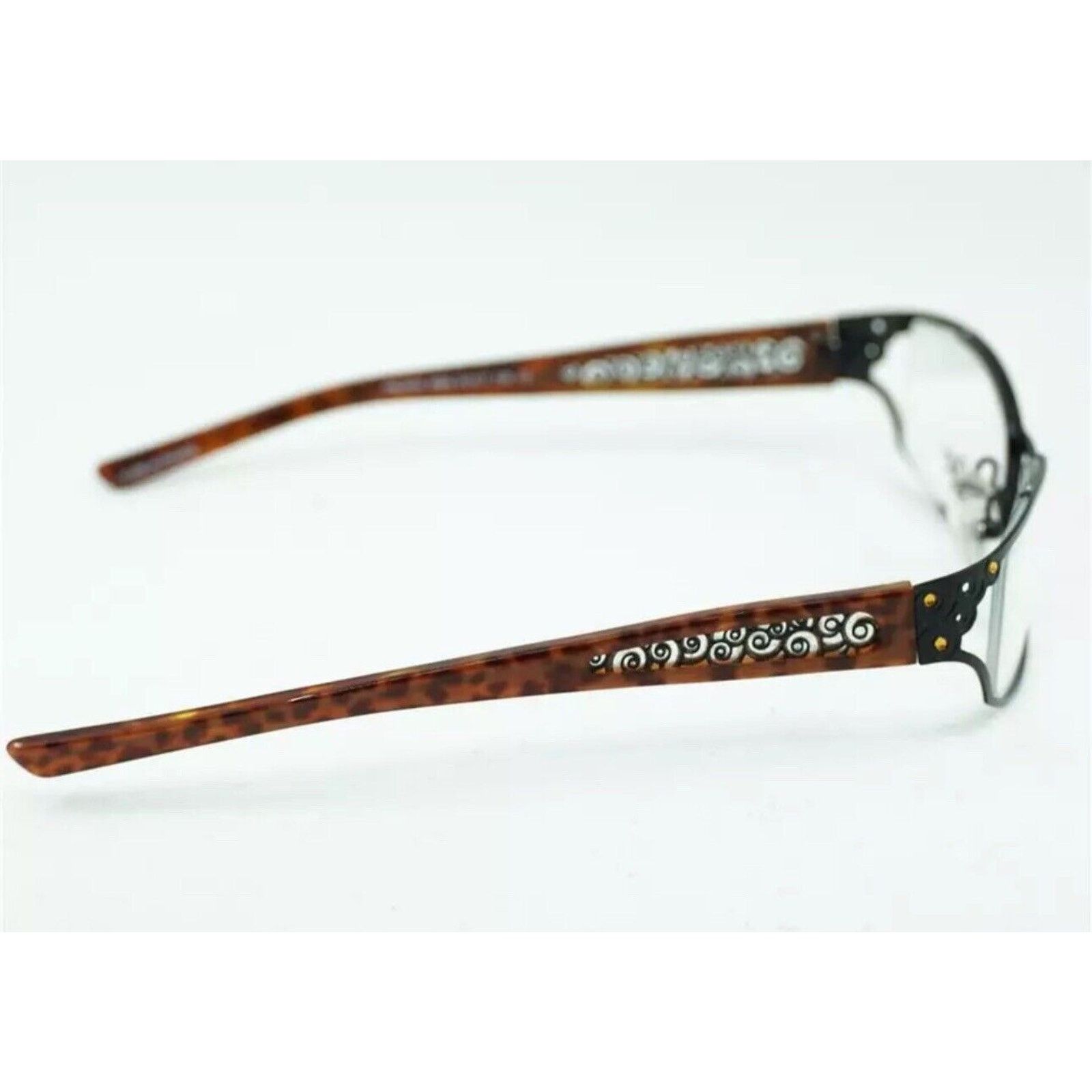 J.F. REY BOZ JF-REY PALACE 0090 BLACK BROWN CHEETAH EYEGLASSES Size ONE SIZE - 3 Thumbnail