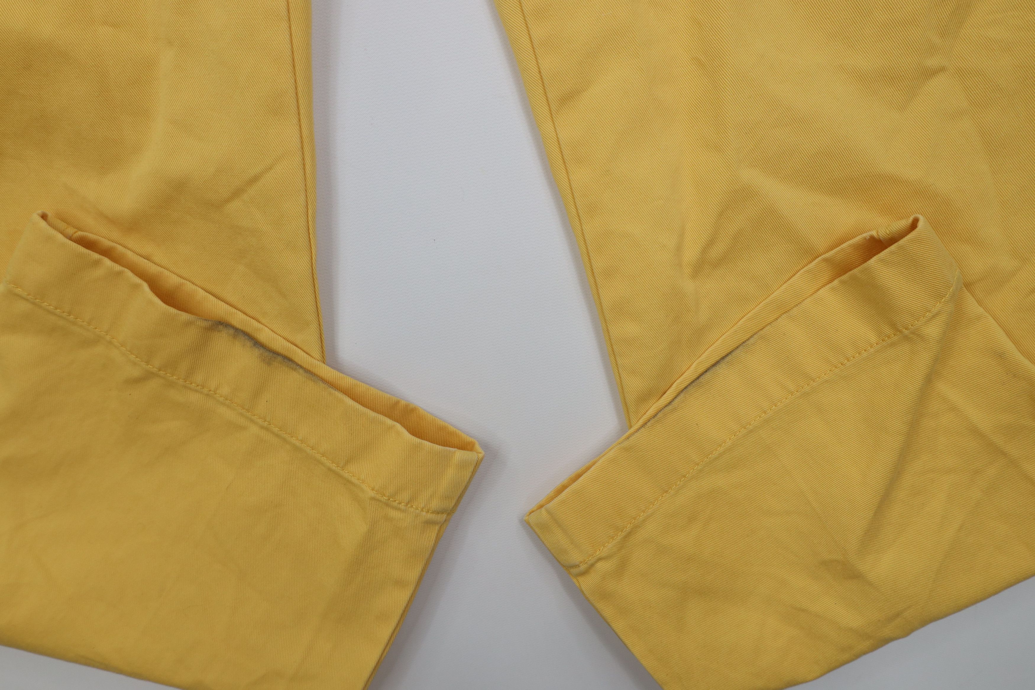 J.Crew Vintage Y2K J Crew Wide Leg Chino Pants Trousers Yellow Size US 36 / EU 52 - 5 Thumbnail