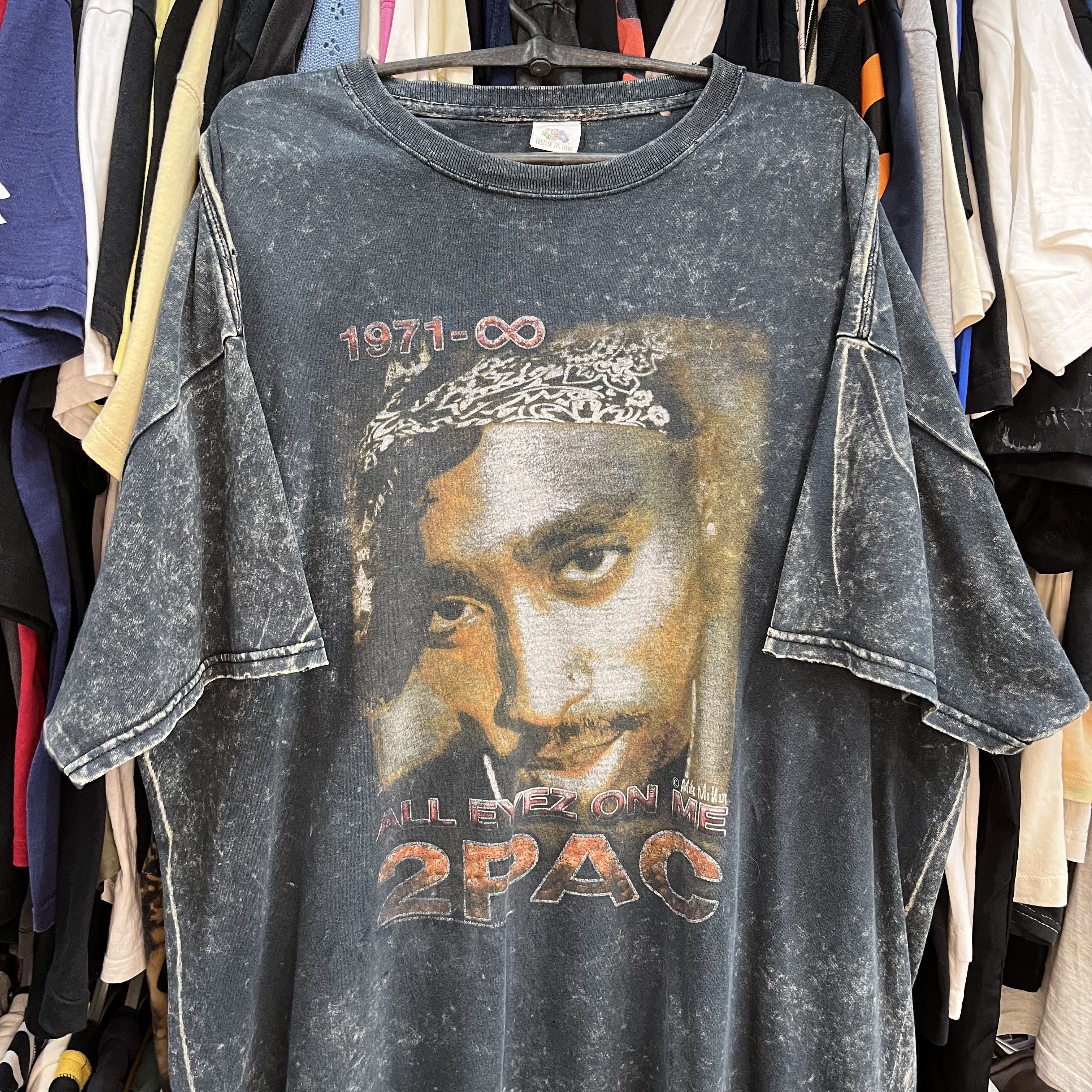 Rap Tees 2PAC AMARU SHAKUR ALL EYEZ ON ME RARE TUPAC TEE 1990s - № 76 Size US XL / EU 56 / 4 - 2 Thumbnail
