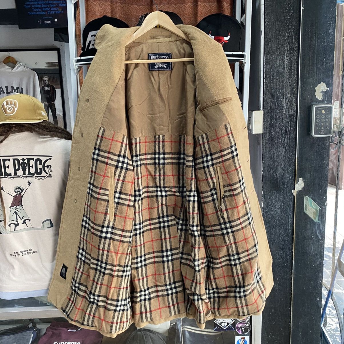 Burberry VINTAGE Burberry Wool Car Coat Beige L Size US L / EU 52-54 / 3 - 1 Thumbnail