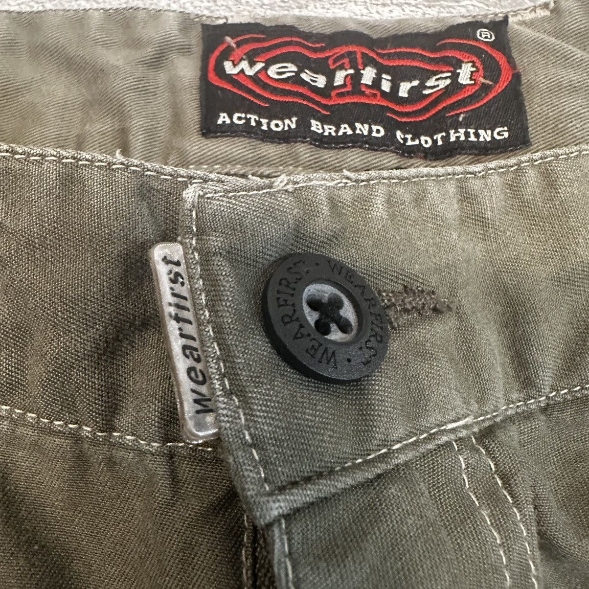 Vintage Vintage Y2K Wearfirst Cargo Pants Parachute Rave Skate Baggy Size US 31 - 4 Thumbnail