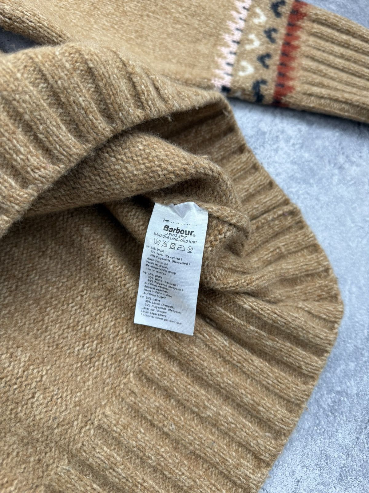 Barbour Barbour Wool Knit Sweater Fair Isle Nordic Women’s Size XL / US 12-14 / IT 48-50 - 12 Thumbnail