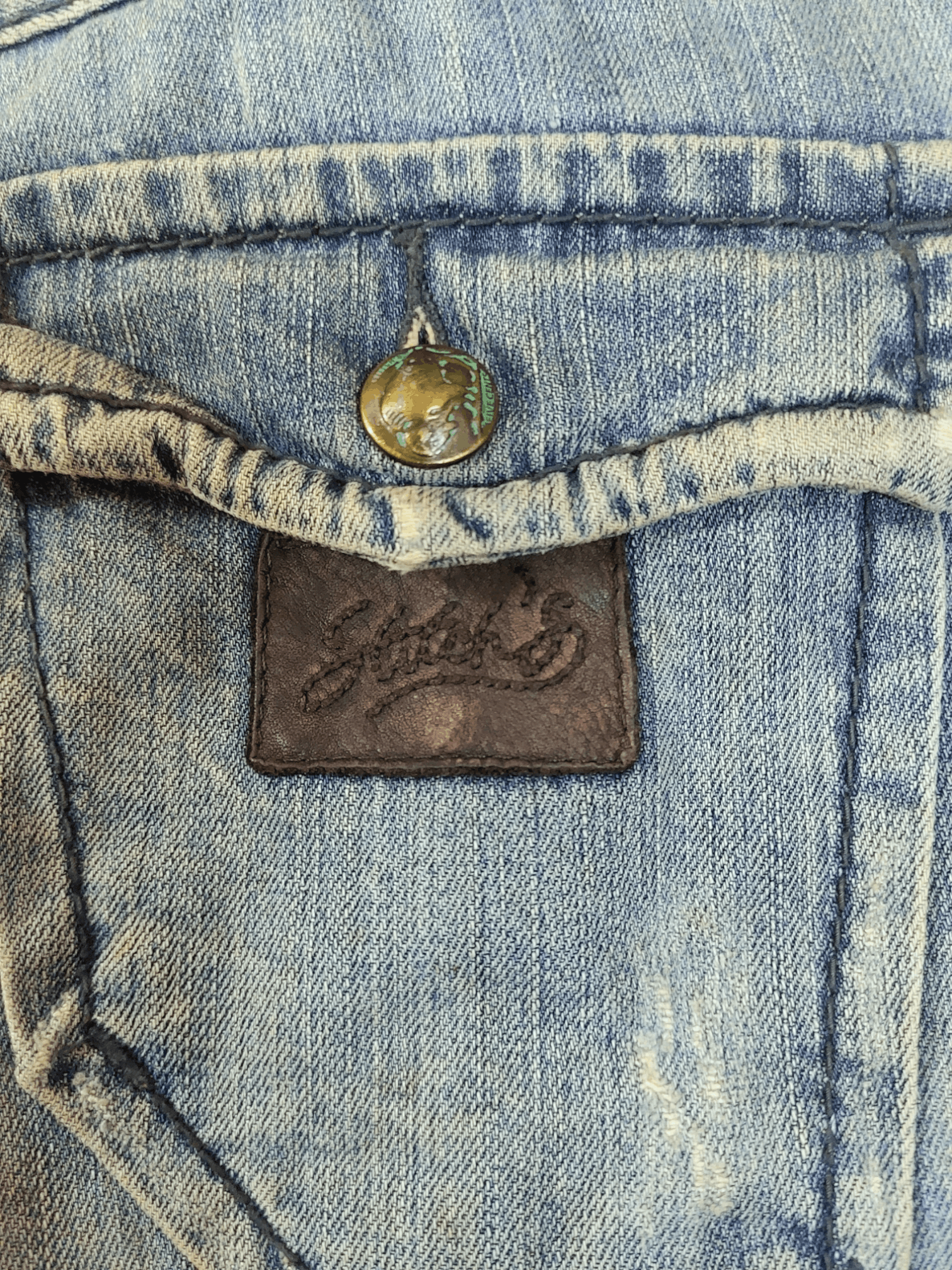 14th Addiction Stitch's Flare Distressed Denim Size US 29 - 14 Thumbnail