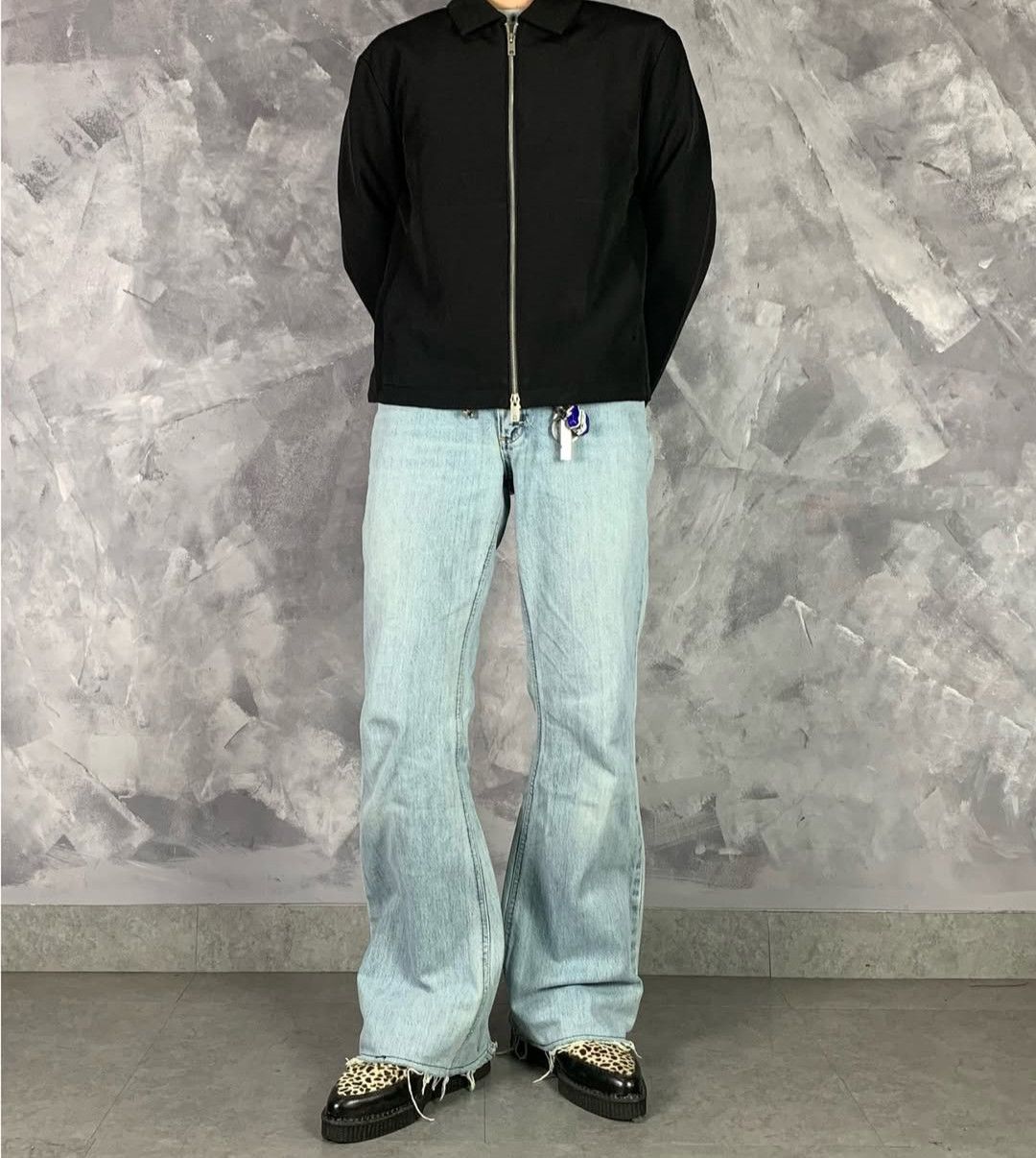 Tornado Mart 💥flare💥vintage Lee denim faded Size US 31 - 1 Thumbnail