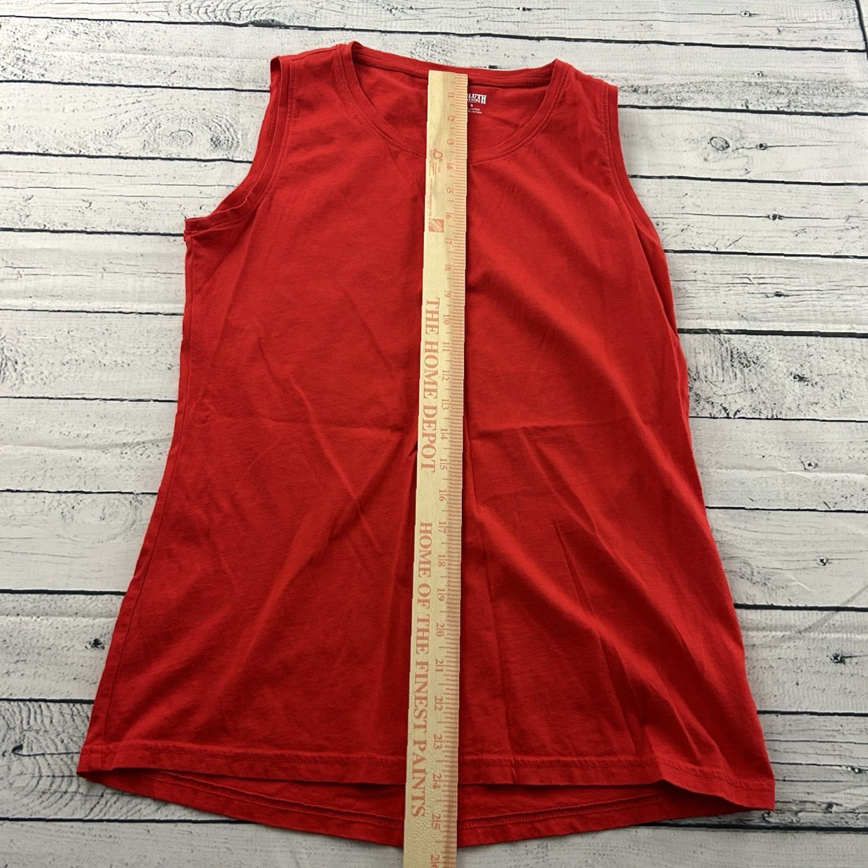 CO Duluth Sleeveless Tank Top Shirt Womens Small Red 100% Cotton Size S / US 4 / IT 40 - 3 Thumbnail