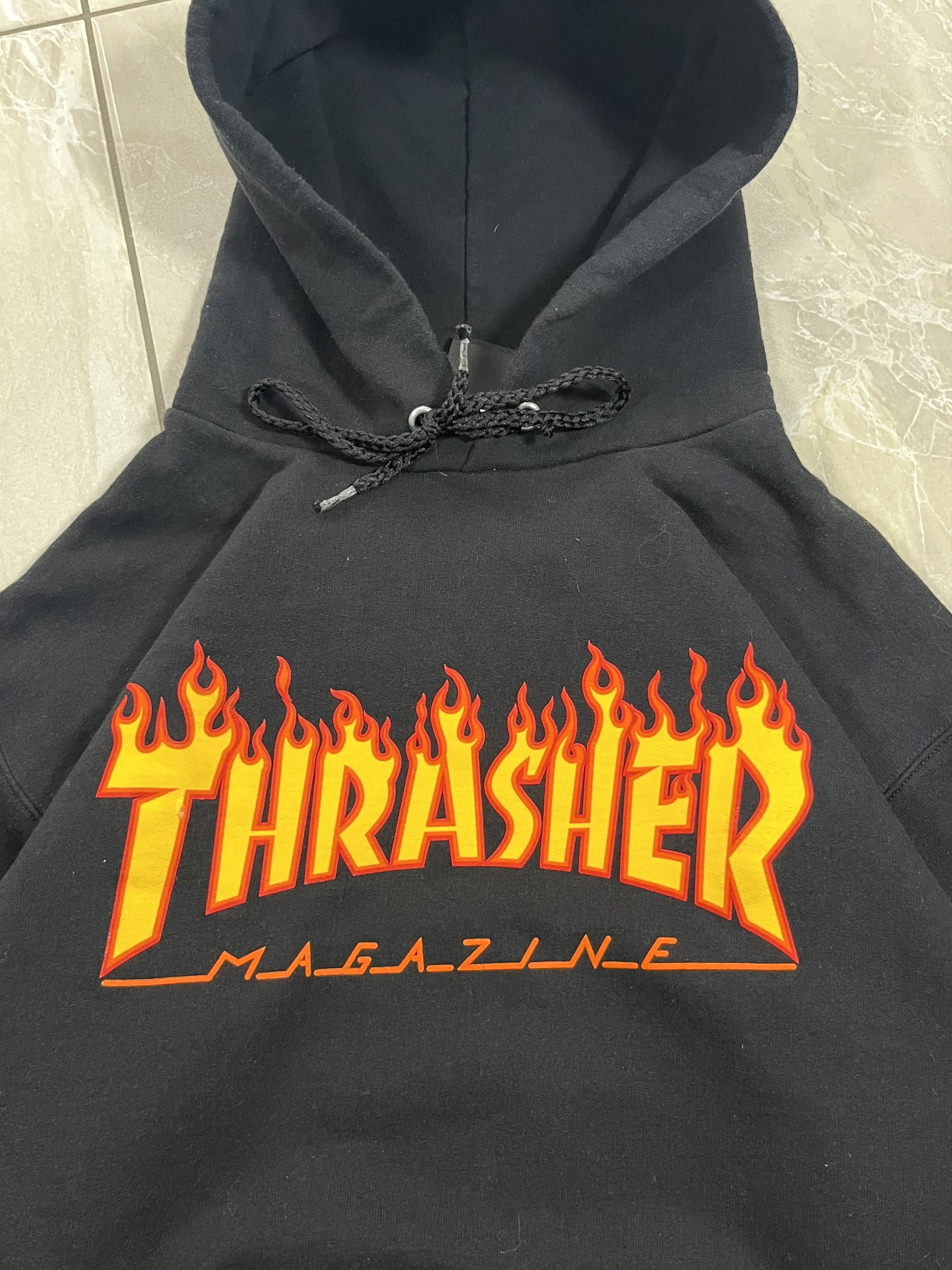 Thrasher Vintage Hoodie Thrasher Flame Logo Streetwear Y2K Black Size US S / EU 44-46 / 1 - 4 Thumbnail