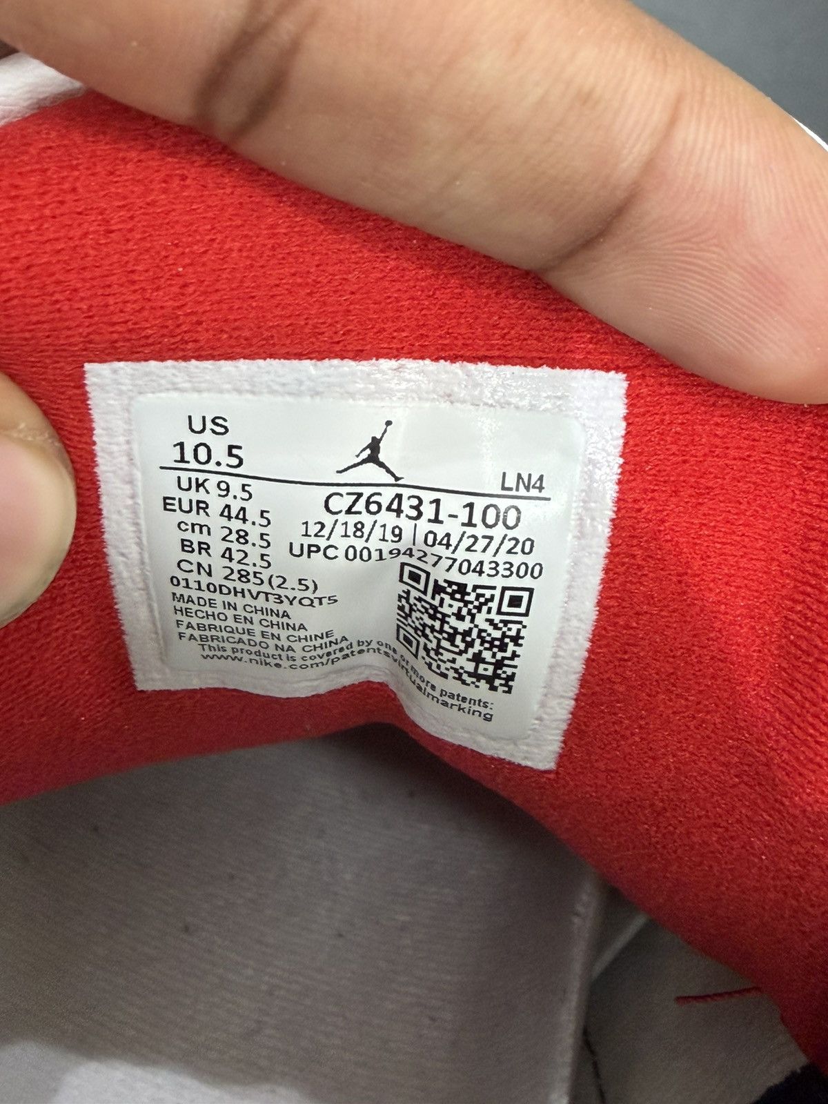 Jordan Brand Air Jordan 3 Fire Red Denim Size 10.5 (2020) Size US 10.5 / EU 43-44 - 10 Thumbnail