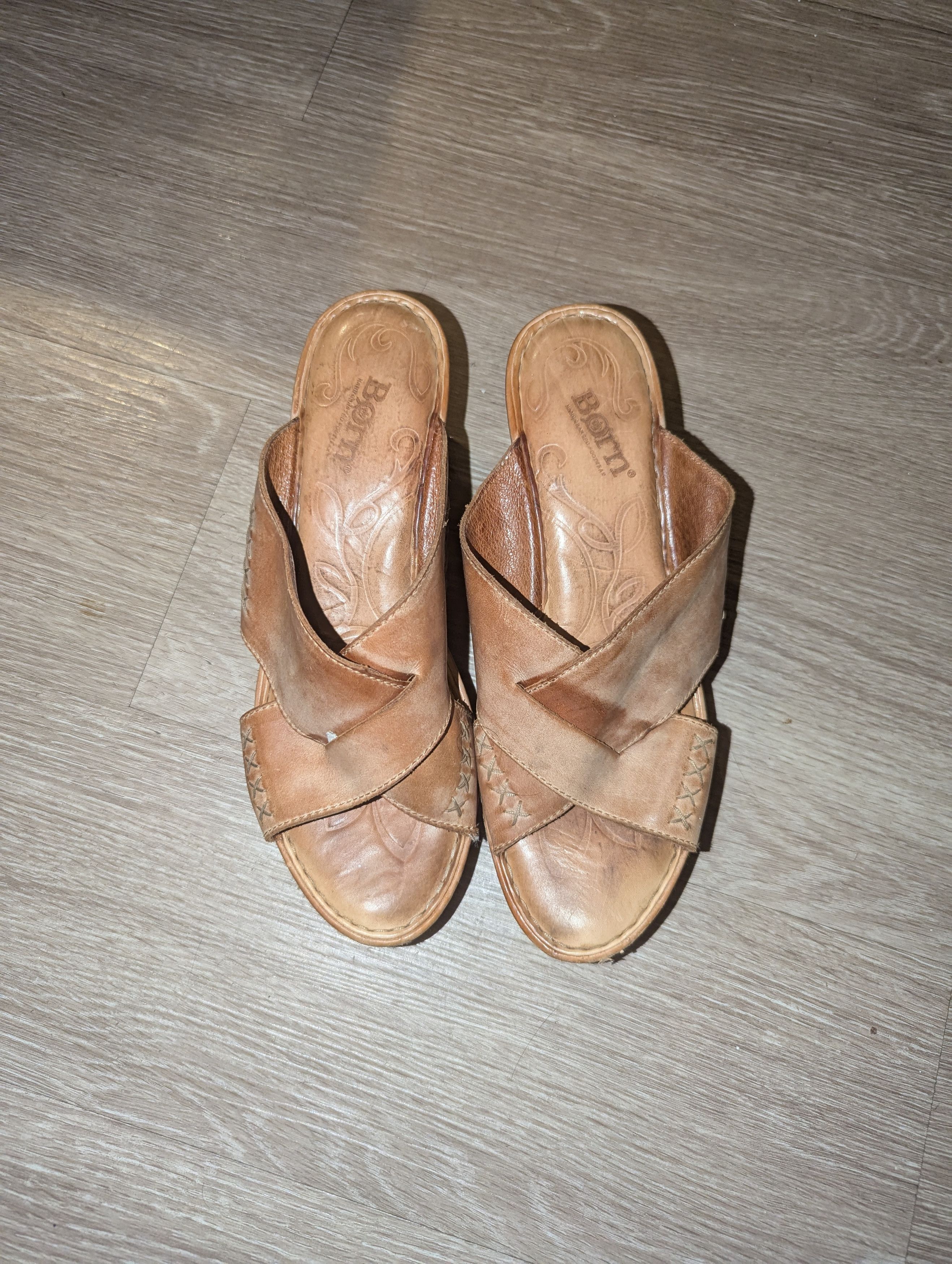 Born Born wedge sandals Size US 7 / IT 37 - 1 Thumbnail