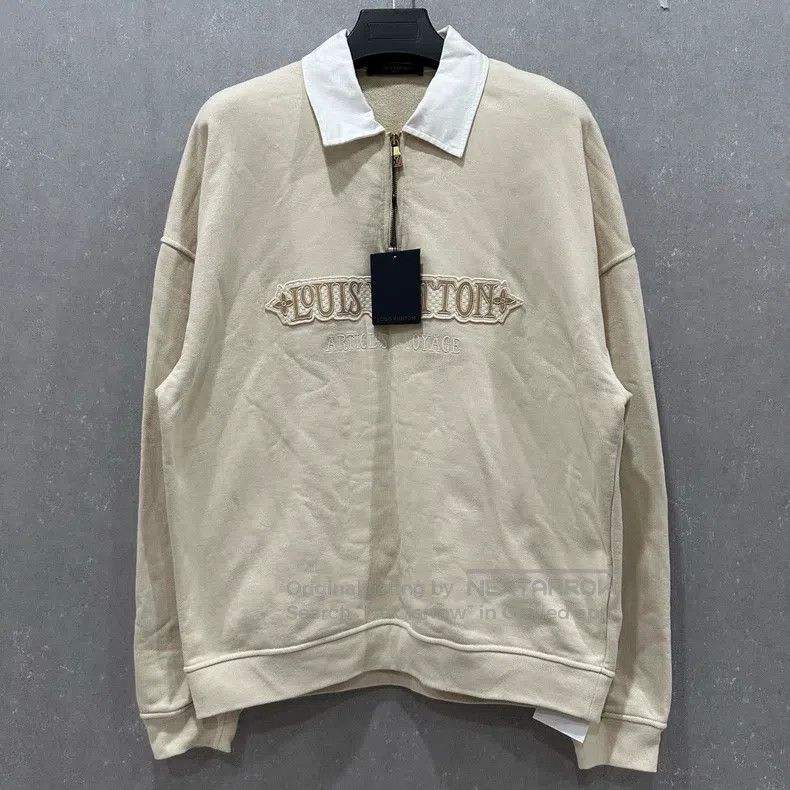 Louis Vuitton Louis Vuitton Letter-embroidered half-zip crew neck pullov Size US XXL / EU 58 / 5 - 1 Thumbnail