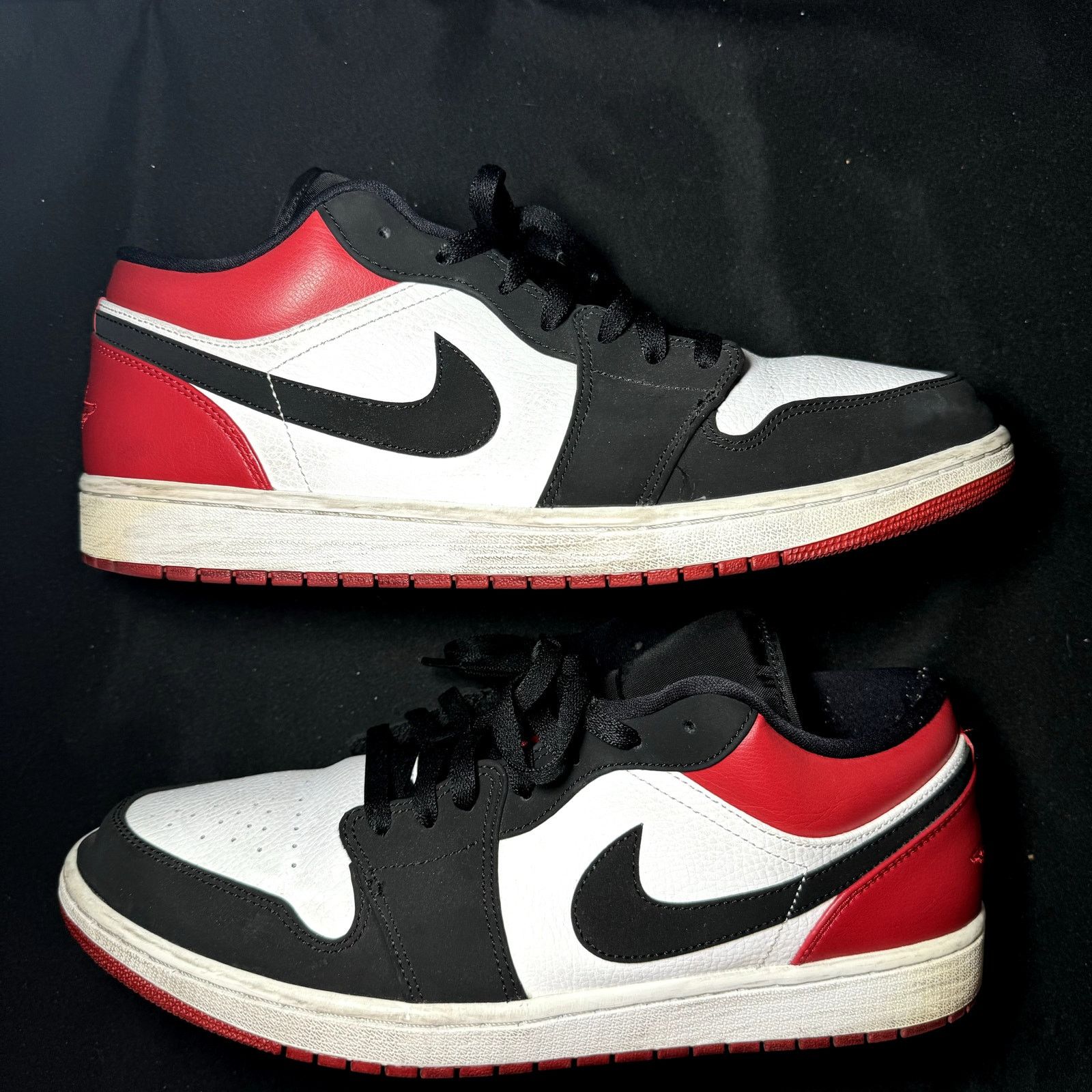 Jordan Brand × Nike Size 13 - Nike Air Jordan 1 Low Black Toe Men's Shoes Size US 13 / EU 46 - 2 Thumbnail