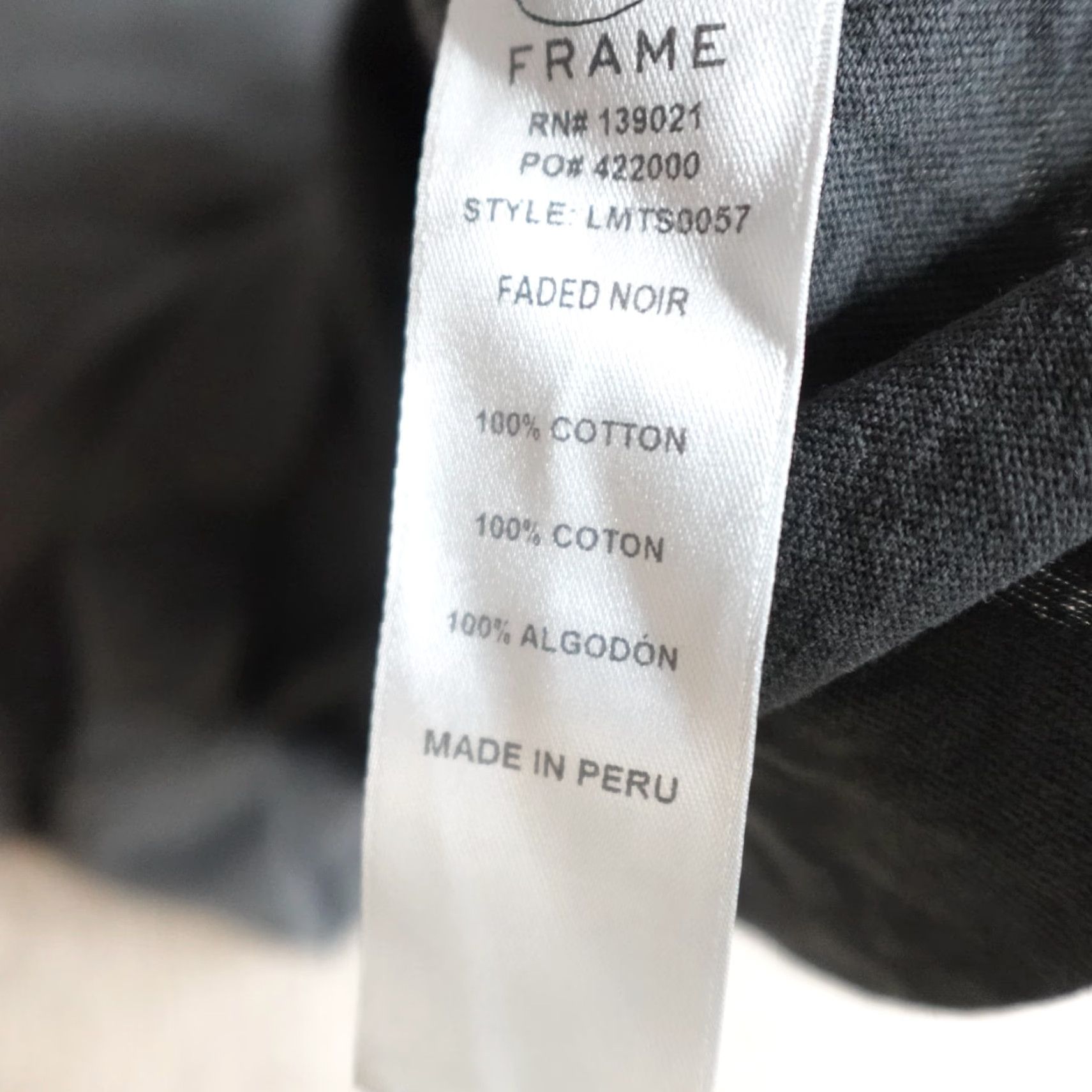 Frame Frame Mens Shirt L Gray Melorse Place Los Angeles Graphic Print Crew Neck Short Sleeve T-Shirt 2010-2019 Cotton Jersey Size US L / EU 52-54 / 3 - 5 Thumbnail
