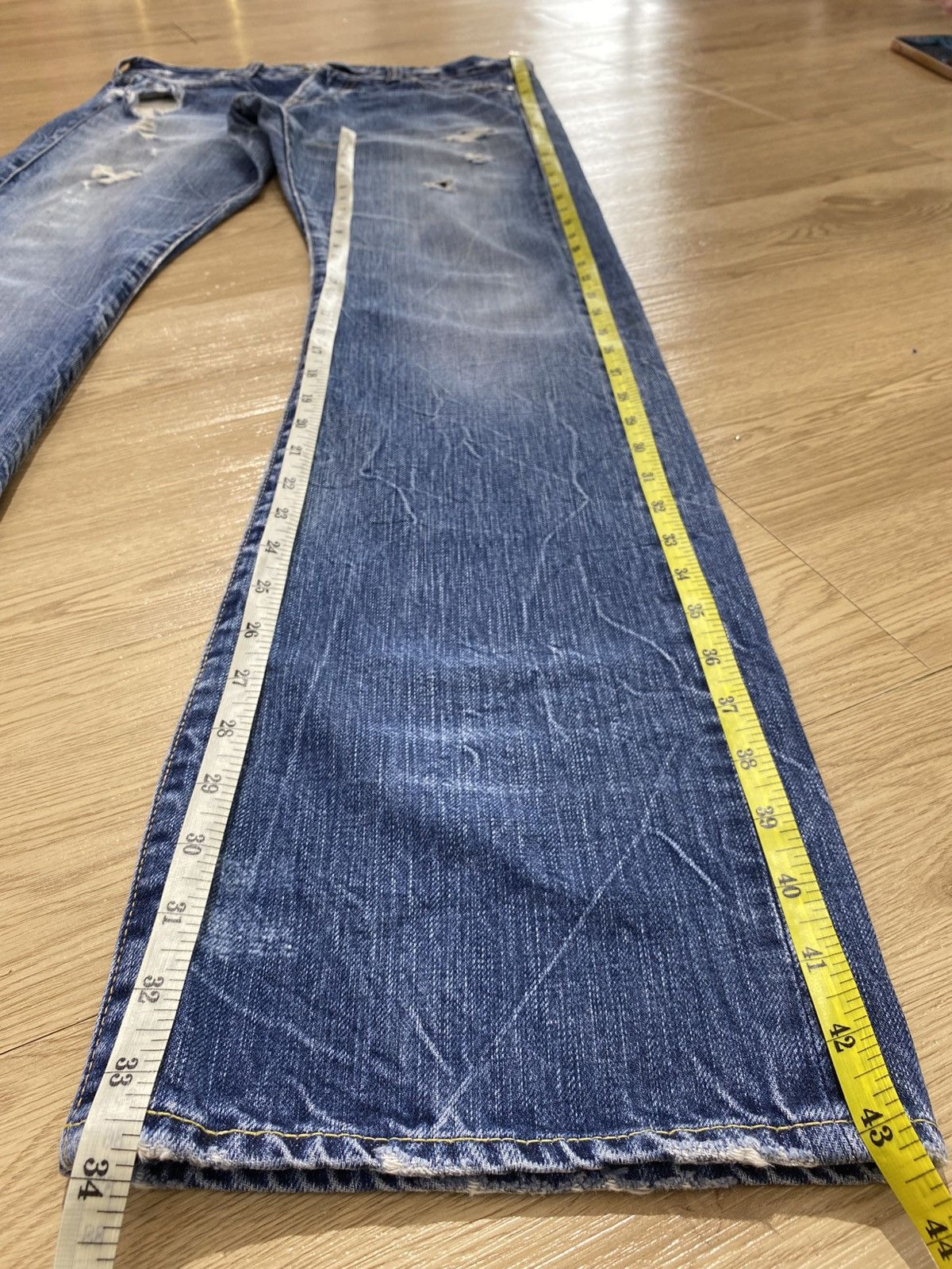 Japanese Brand Japanese Brand Distressed Acid Blue Wash Style Size US 34 / EU 50 - 11 Thumbnail
