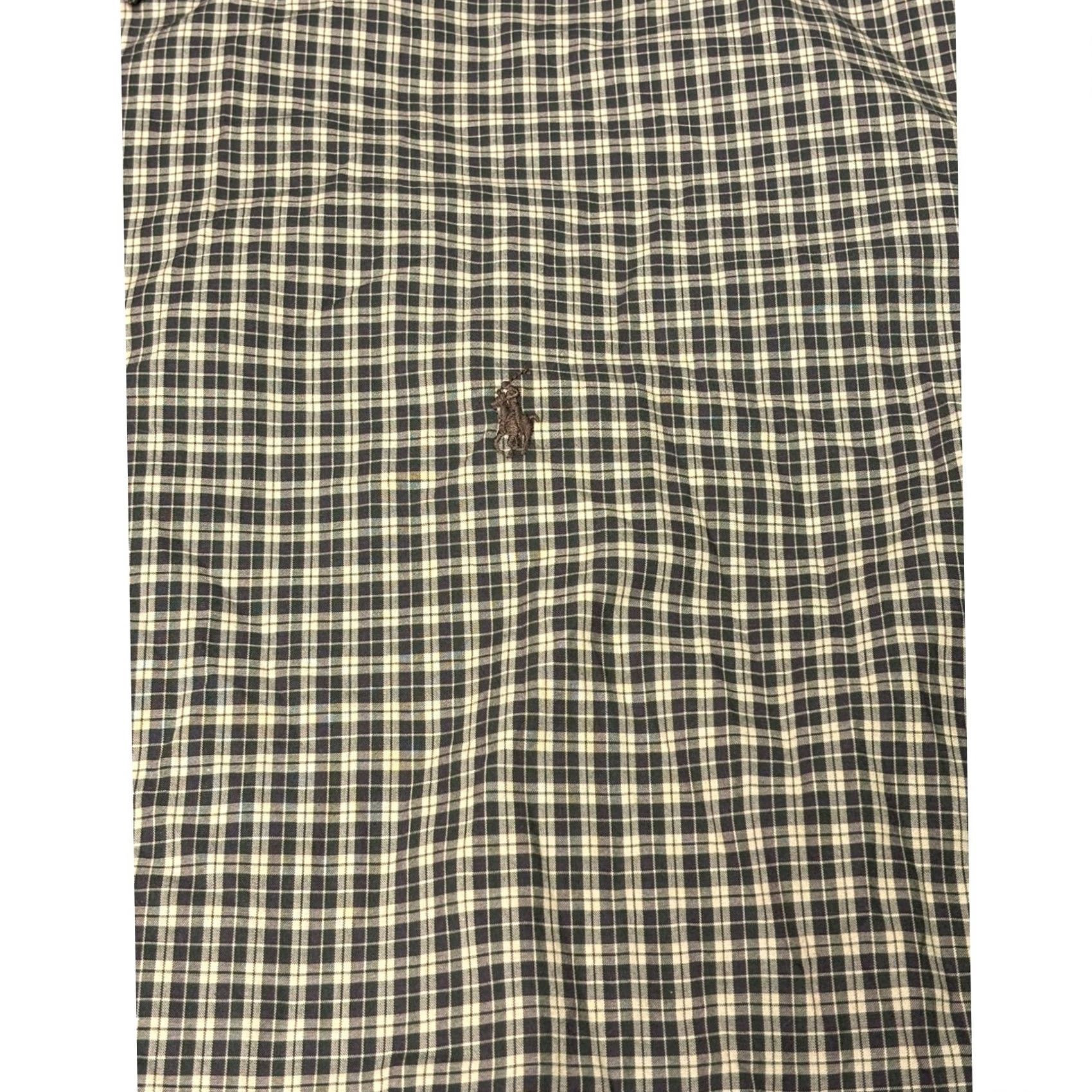 Polo Ralph Lauren Polo Ralph Lauren Shirt Check Brown Navy 4XB Big & Tall Button-Down Long Sleeve Classic Fit Mens0.14 Size US XXL / EU 58 / 5 - 2 Thumbnail