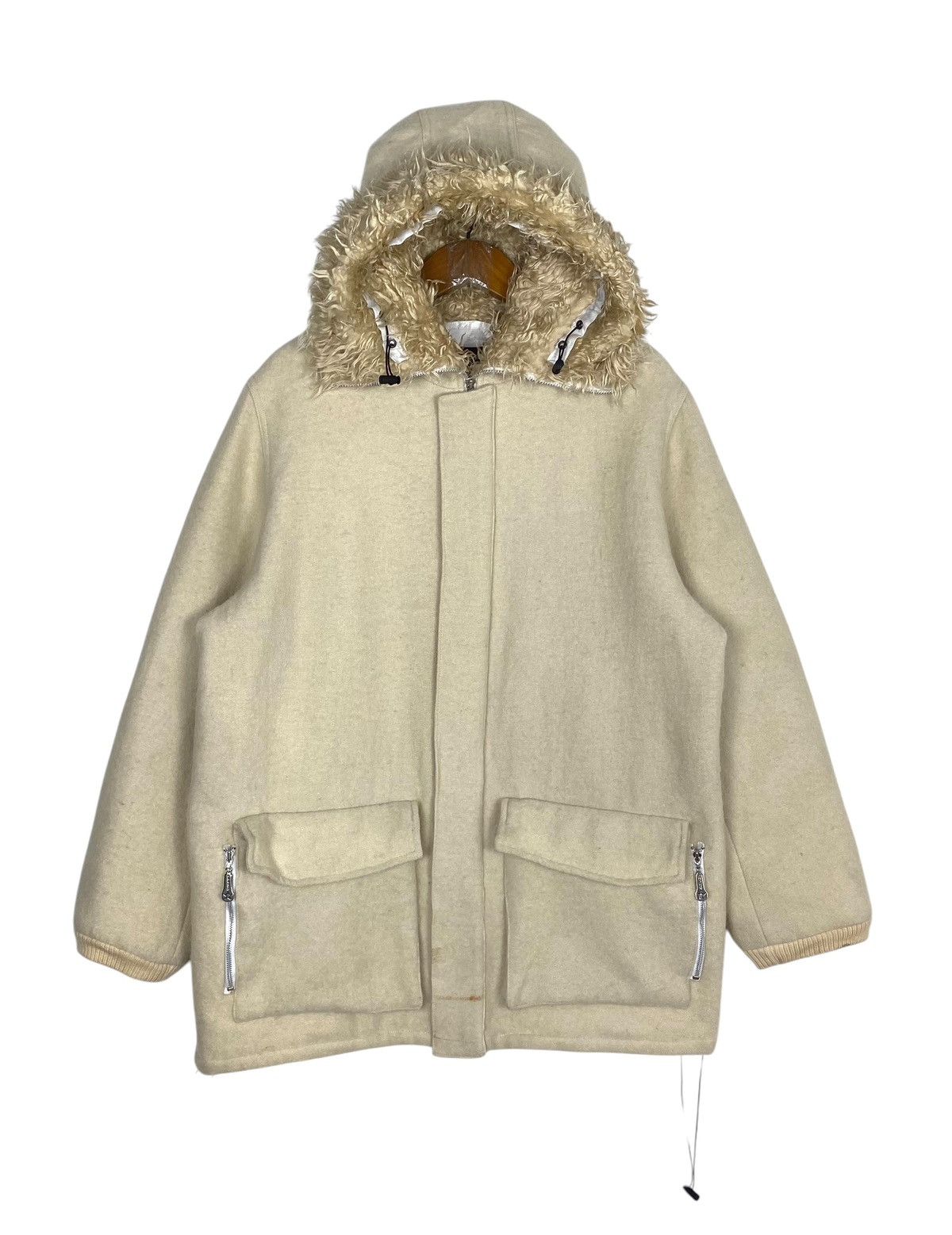 Rare‼️ 7 May 2025 Shelter Lee Works Wool Fur Hoodie