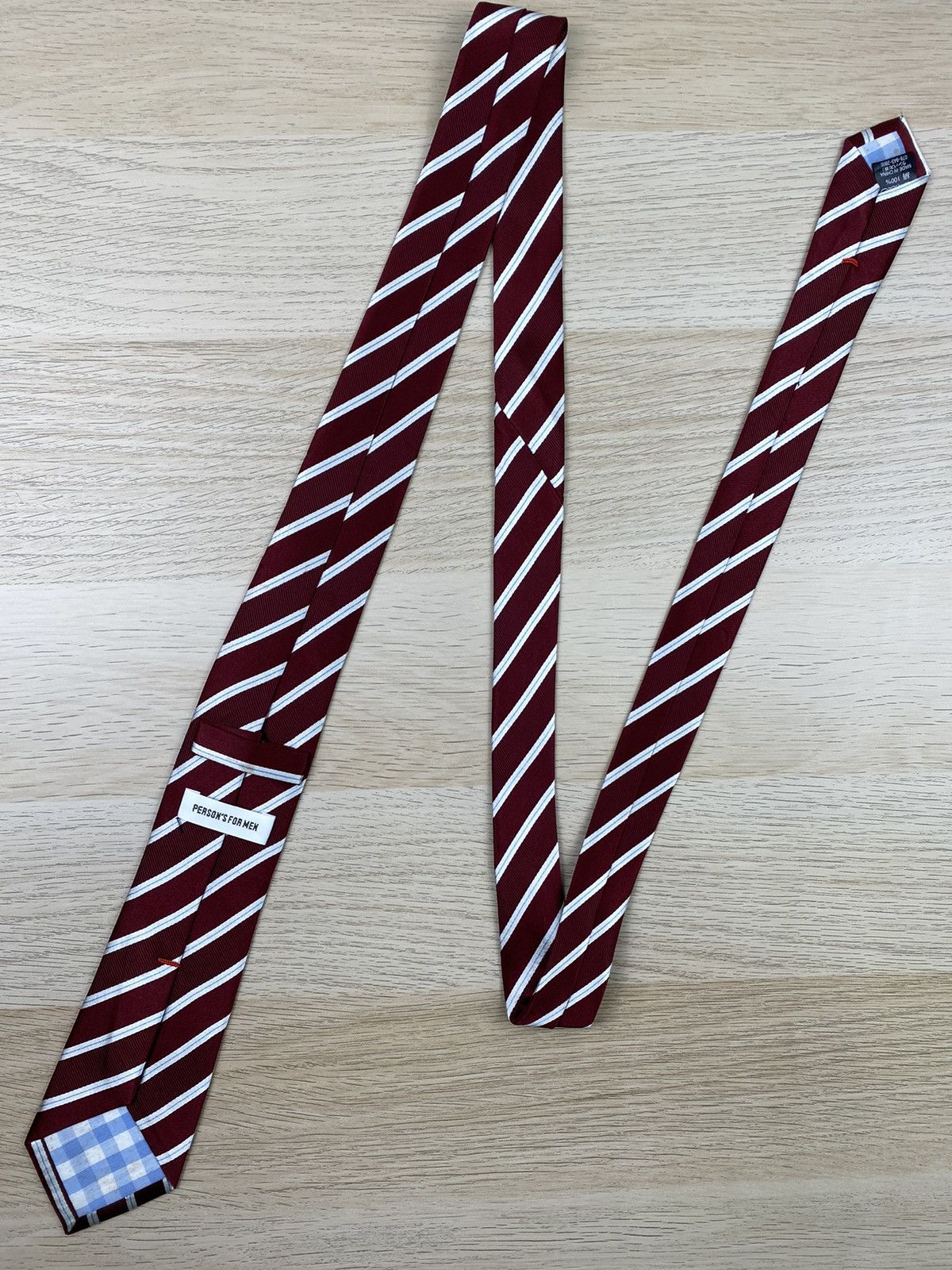 Japanese Brand Person’s For Men Silk Tie T45 Size ONE SIZE - 3 Thumbnail