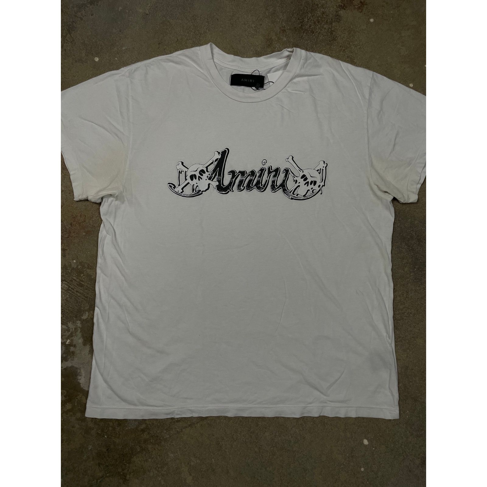 Amiri Amiri Chest Logo Skeleton Tee White Used Medium Size US M / EU 48-50 / 2 - 1 Thumbnail