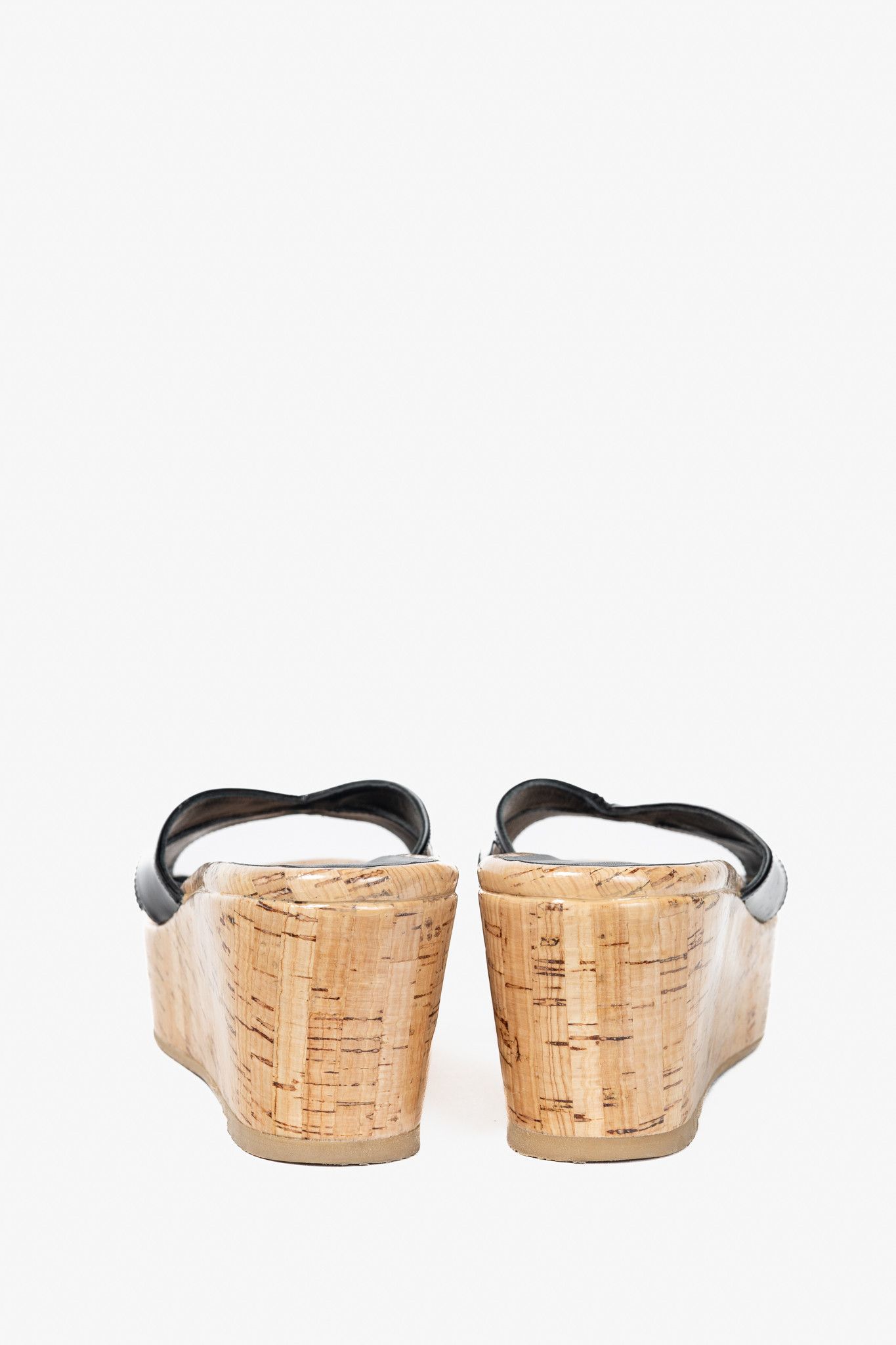 Stuart Weitzman Stuart Weitzman SS24 Carmen Patent Cork-Wedge Mule Sandals Size US 7.5 / IT 37.5 - 3 Thumbnail
