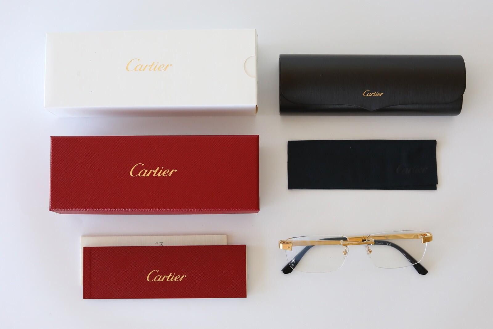 Cartier New Cartier eyewear optical eyeglasses gold CT0201O 001 Size ONE SIZE - 3 Thumbnail
