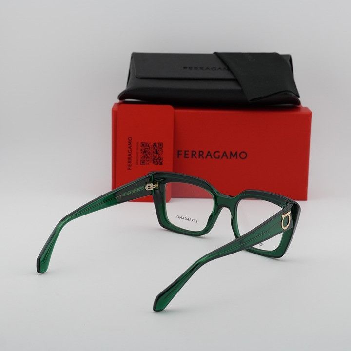 Salvatore Ferragamo Salvatore Ferragamo SF3008 317 Women Eyeglasses Green 50mm Size ONE SIZE - 10 Thumbnail