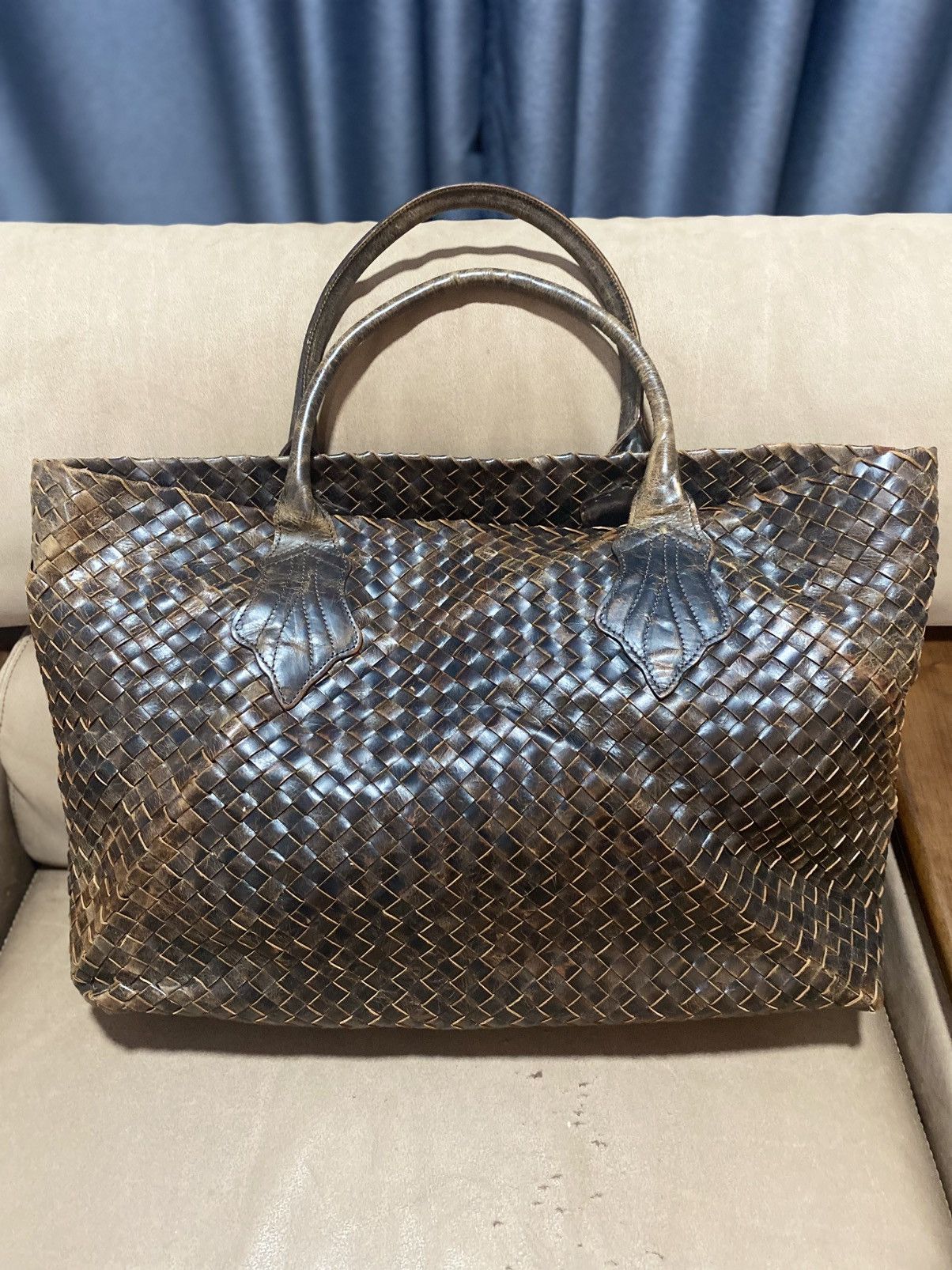 Vintage Vintage Falorni Uomo leather tote bag Size ONE SIZE - 1 Thumbnail