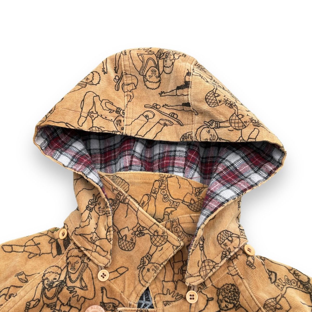 Hysteric Glamour 🇯🇵 ALGONQUINS CORDUROY FULL PRINT PUNK SKATE JACKET Size US M / EU 48-50 / 2 - 9 Thumbnail
