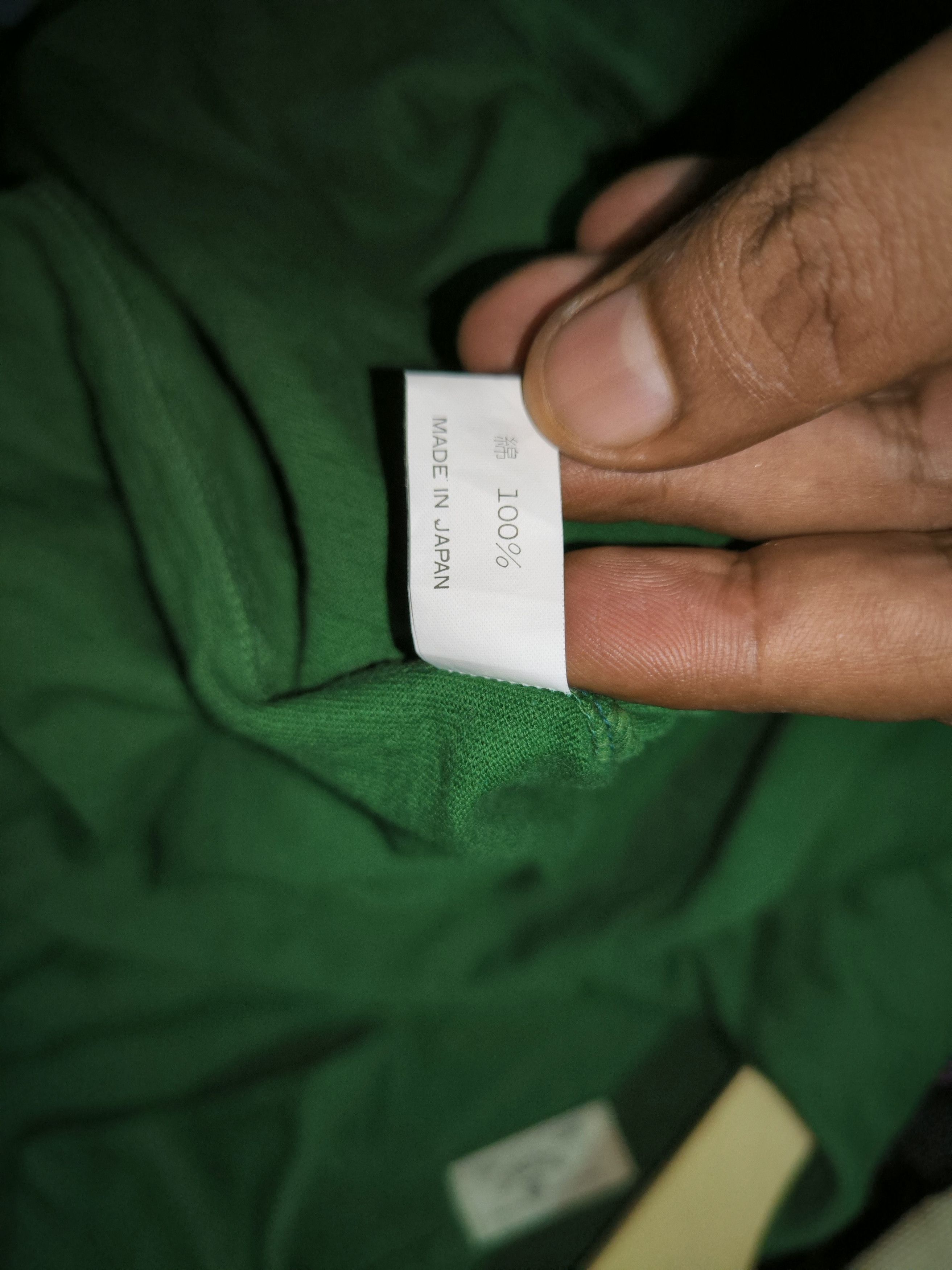 45rpm × Japanese Brand × Vintage Green Collar Longsleeve Tee Size US M / EU 48-50 / 2 - 6 Thumbnail