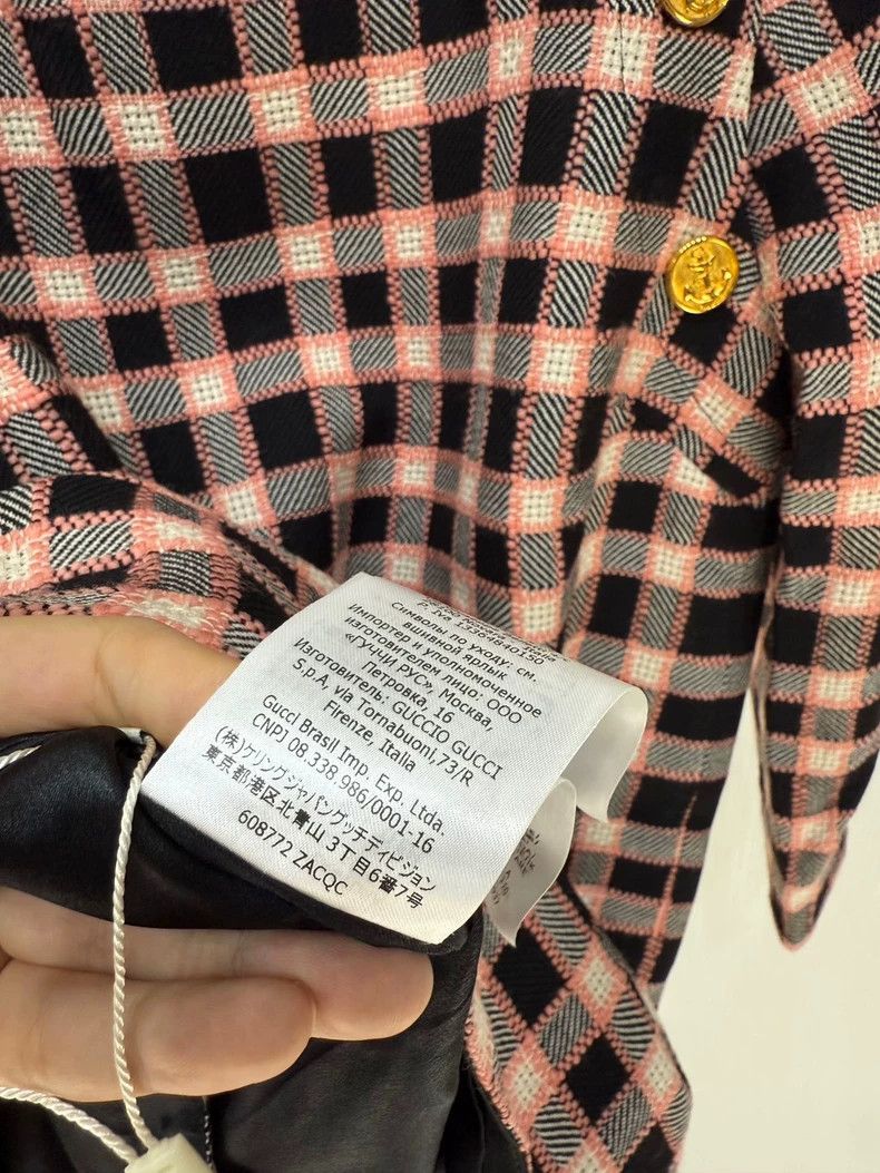 Gucci Gucci Tweed plaid gold button wool dress 2503-Nextarrow Size XS / US 0-2 / IT 36-38 - 6 Thumbnail