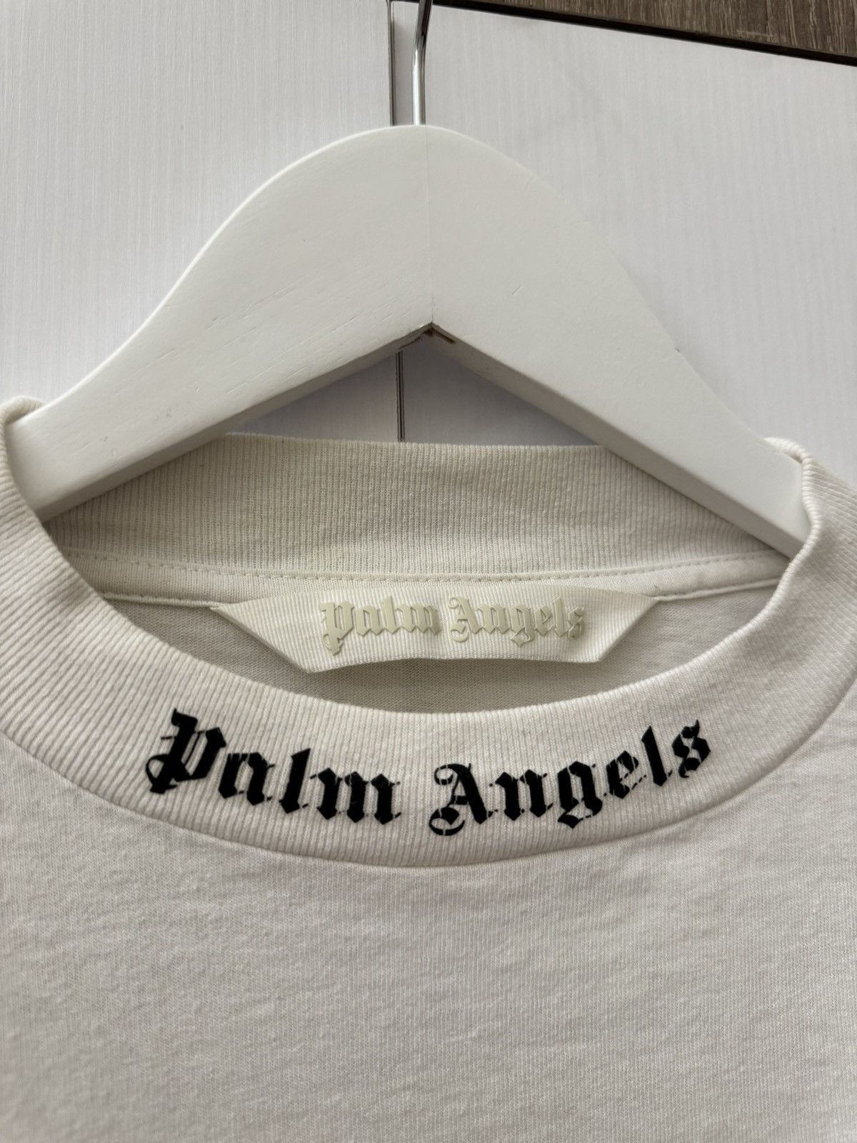 Palm Angels Palm Angels White T-shirts Oversized Big Logo Size S Size US S / EU 44-46 / 1 - 6 Thumbnail