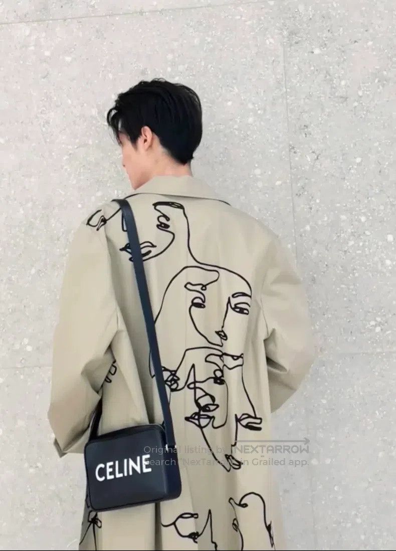 Celine CELINE Graffiti Duster Coat Size US M / EU 48-50 / 2 - 4 Thumbnail