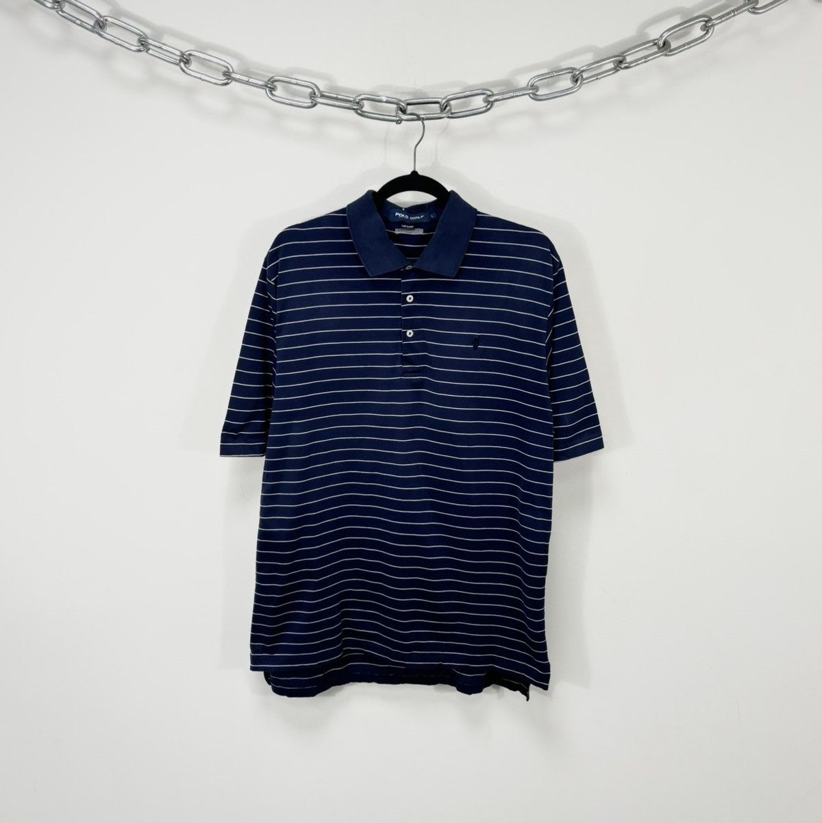 Polo Ralph Lauren Vintage Polo Golf Ralph Lauren Men’s Striped Navy Polo Shirt Size US L / EU 52-54 / 3 - 1 Thumbnail