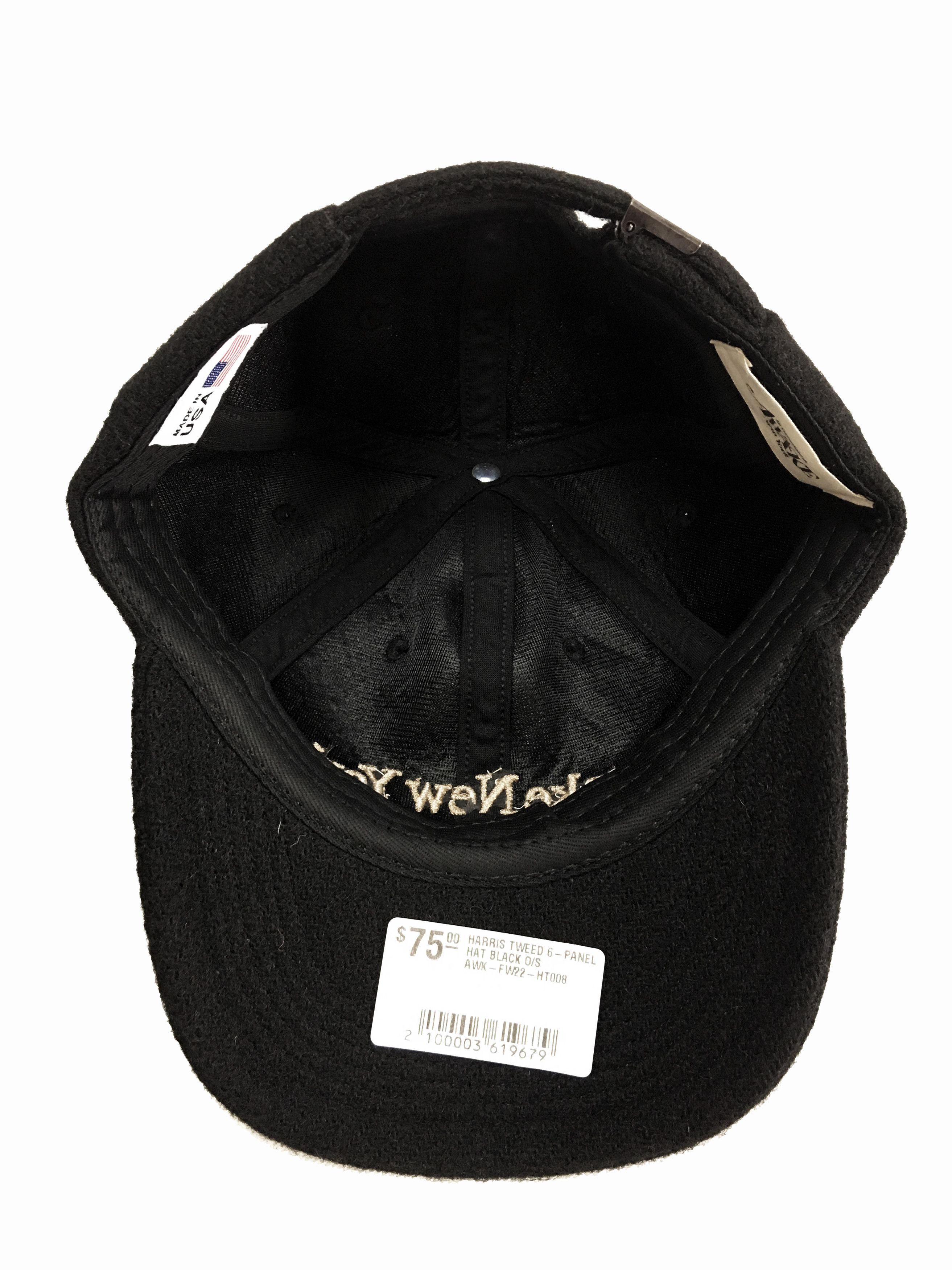 Awake NY Awake NY Embroidered Logo Harris Tweed 6-Panel Hat Black Size ONE SIZE - 5 Thumbnail