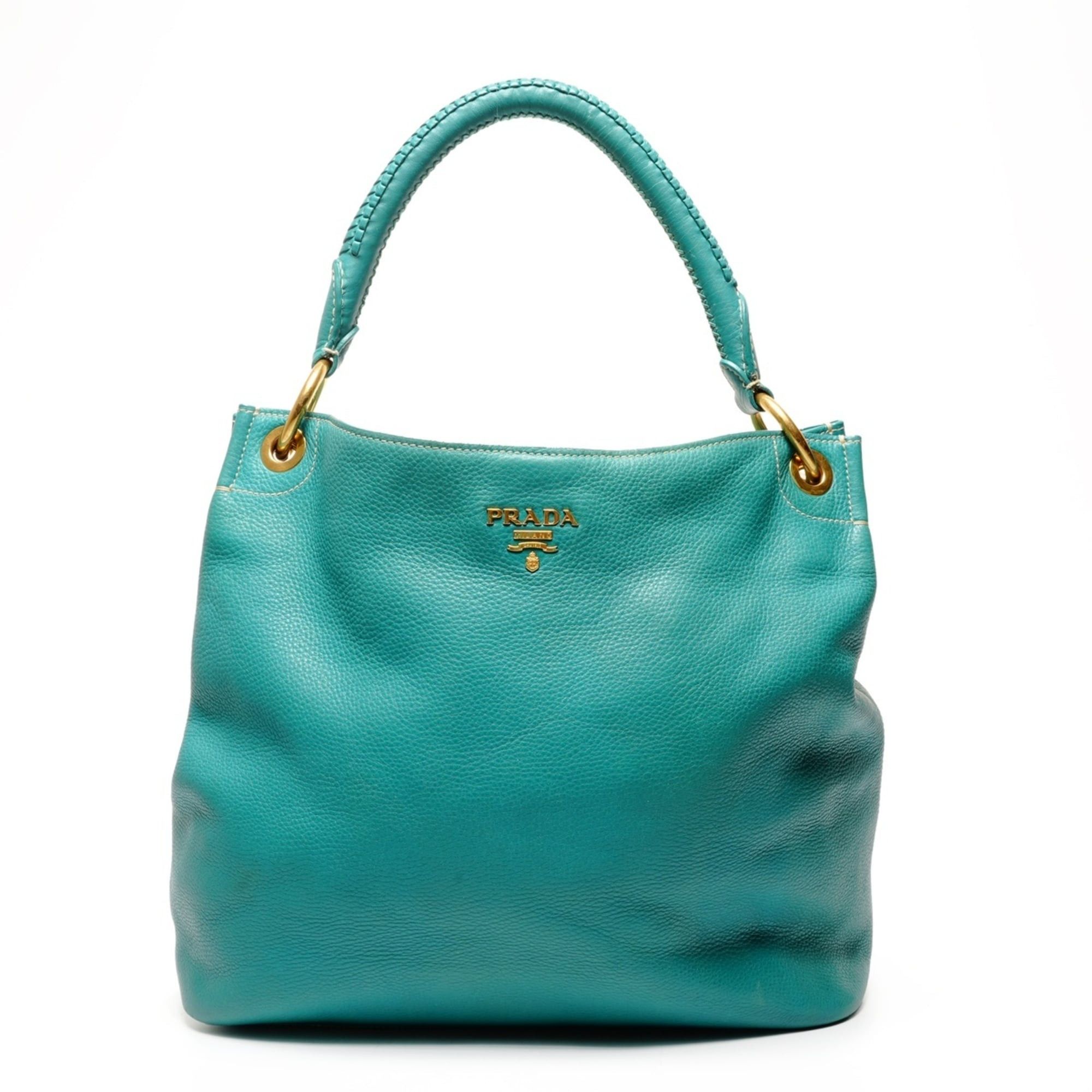 Prada Prada One-Shoulder Tote Bag Shoulder Green Size ONE SIZE - 1 Thumbnail