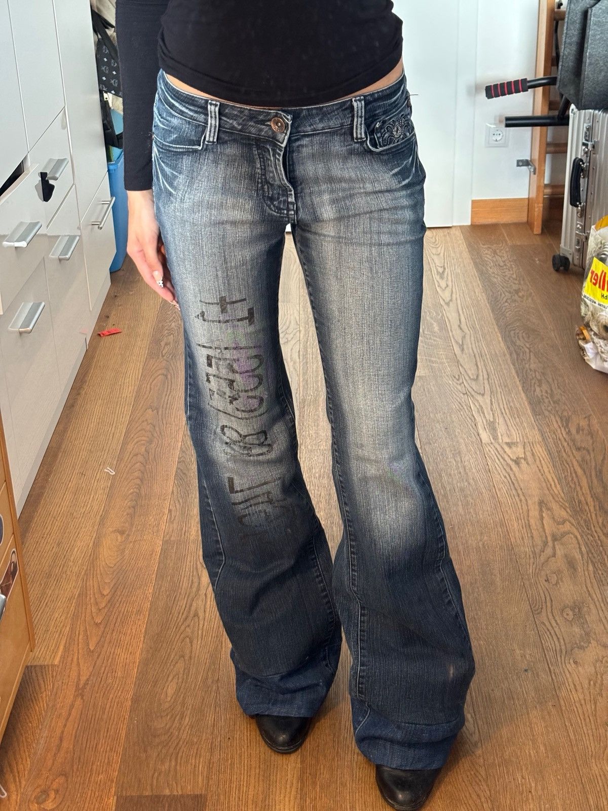 Other Cuatommade flared pants jeans Size 26" / US 2 / IT 38 - 1 Thumbnail