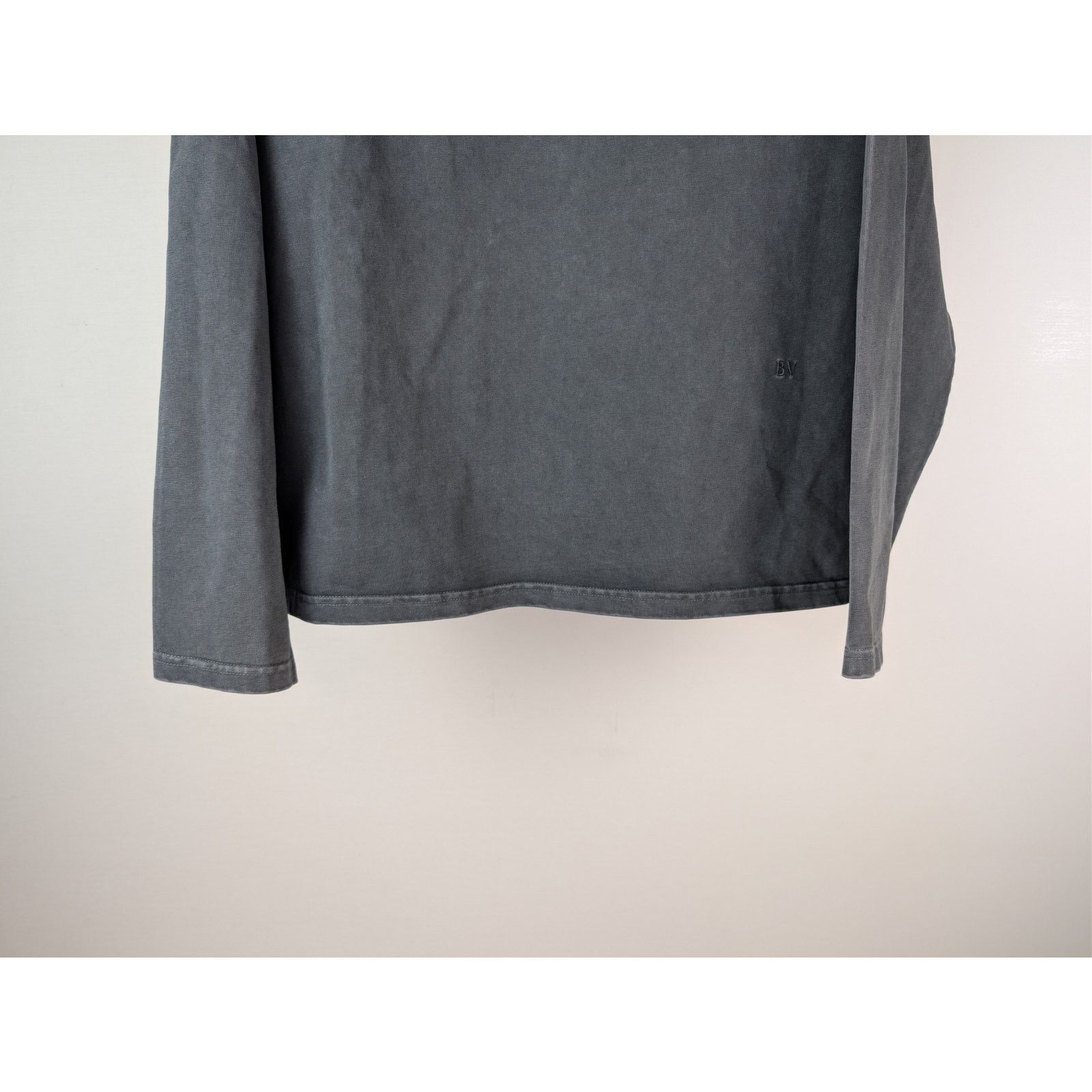 Bottega Veneta o1rshd1 Washed Out Japanese Jersey Polo Shirt in Grey XL Size US XL / EU 56 / 4 - 4 Thumbnail
