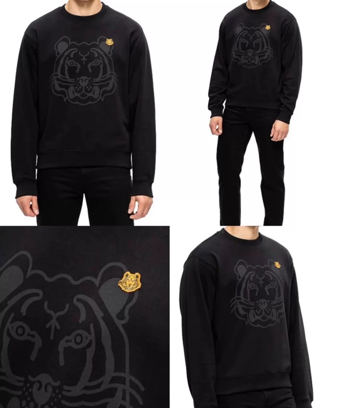 Kenzo Kenzo 22FW Tiger Head Logo Oversized Sweatshirt S Size US S / EU 44-46 / 1 - 1 Thumbnail