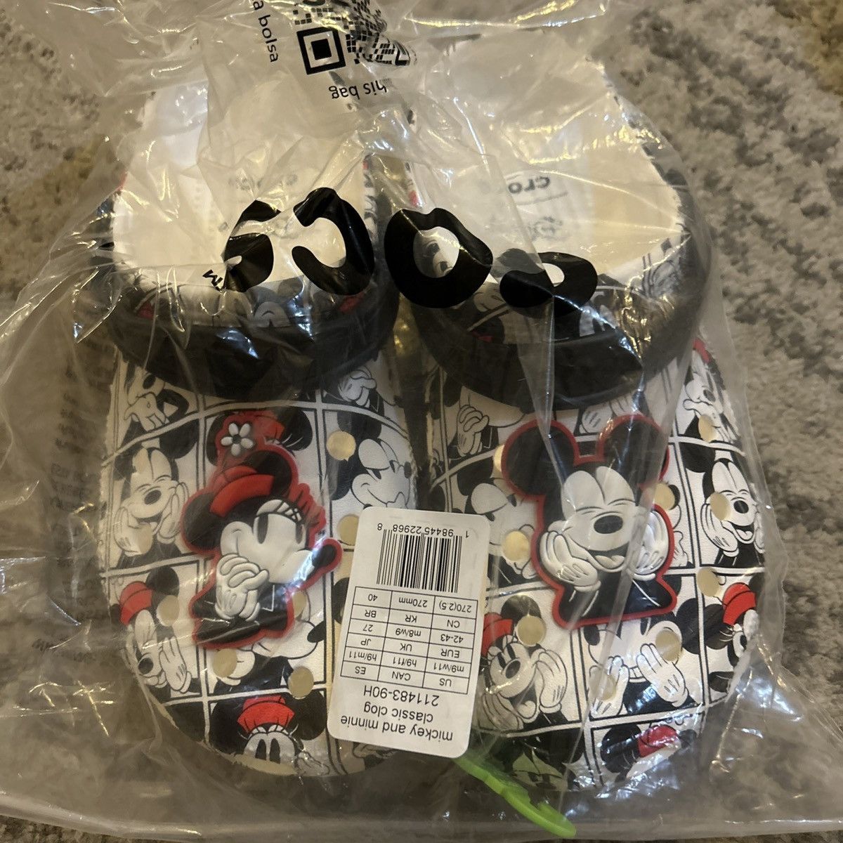 Crocs × Disney Crocs Disney Mickey and Minnie Classic Clog Size US 9 / EU 42 - 4 Thumbnail