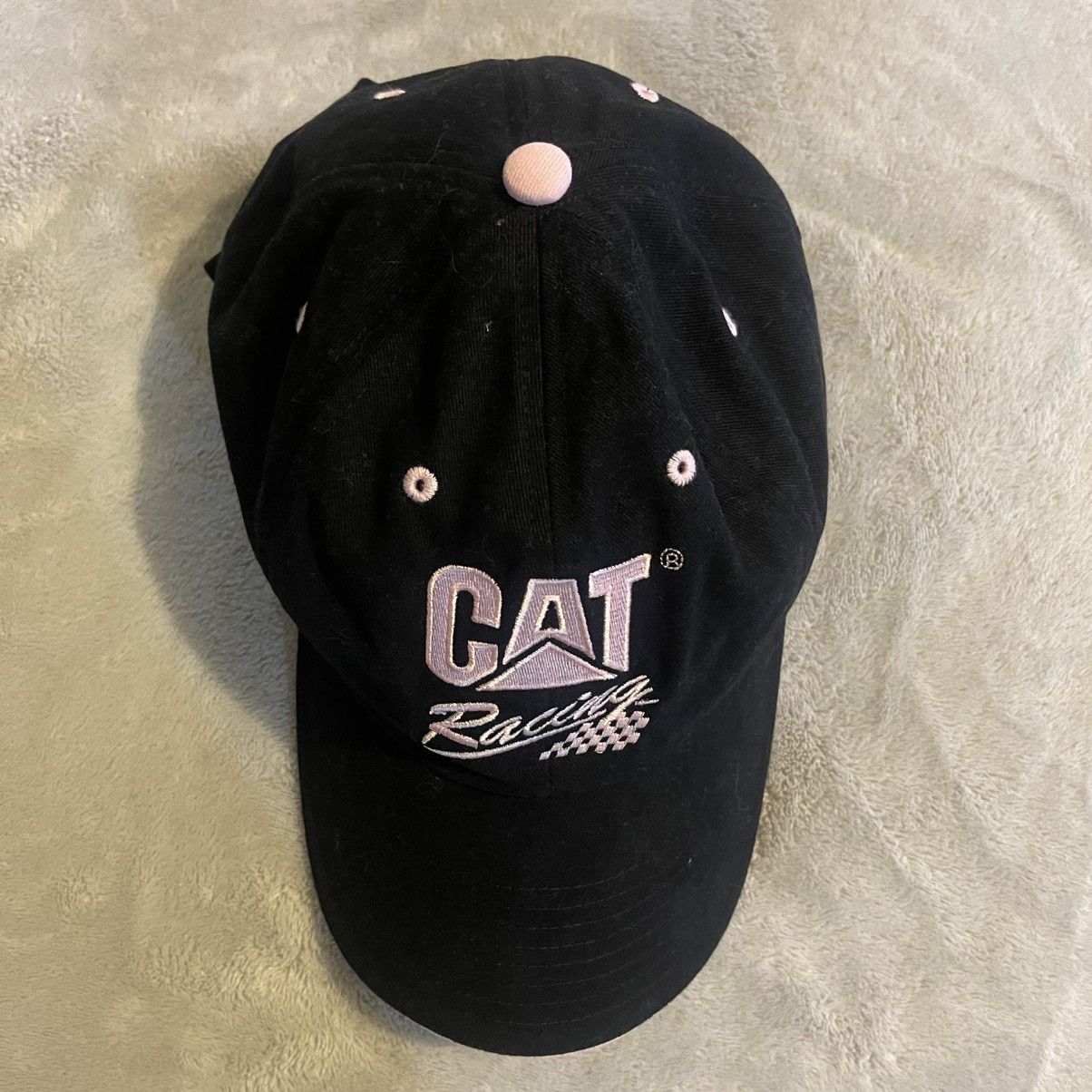 Caterpillar Caterpillar Racing Hat Women One Size Black Baseball Cap Size ONE SIZE - 7 Thumbnail