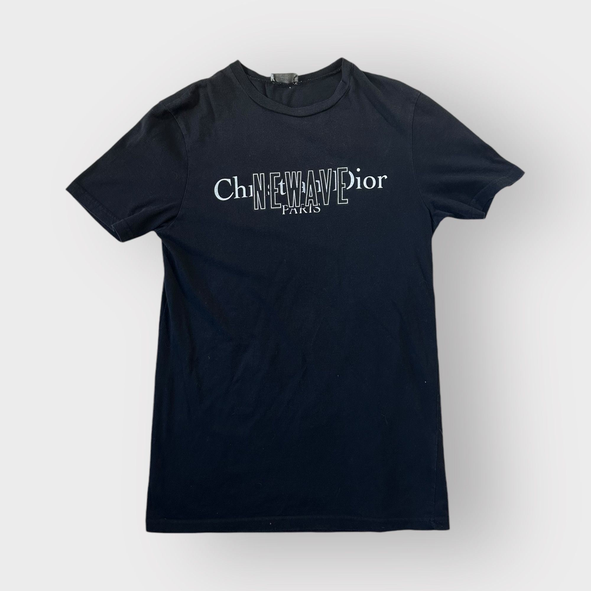 J'Adior 8 T-Shirt Black Cotton and Linen Jersey | DIOR